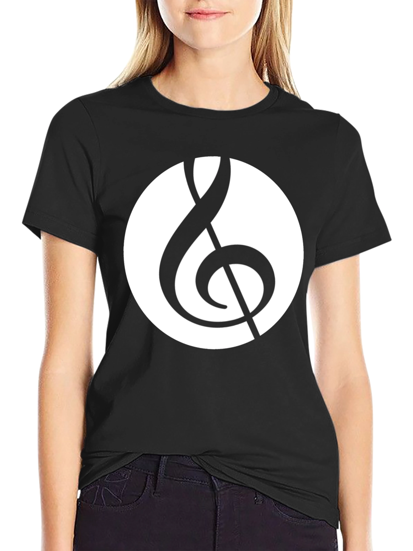 Musical Treble Clef Graphic T-Shirt