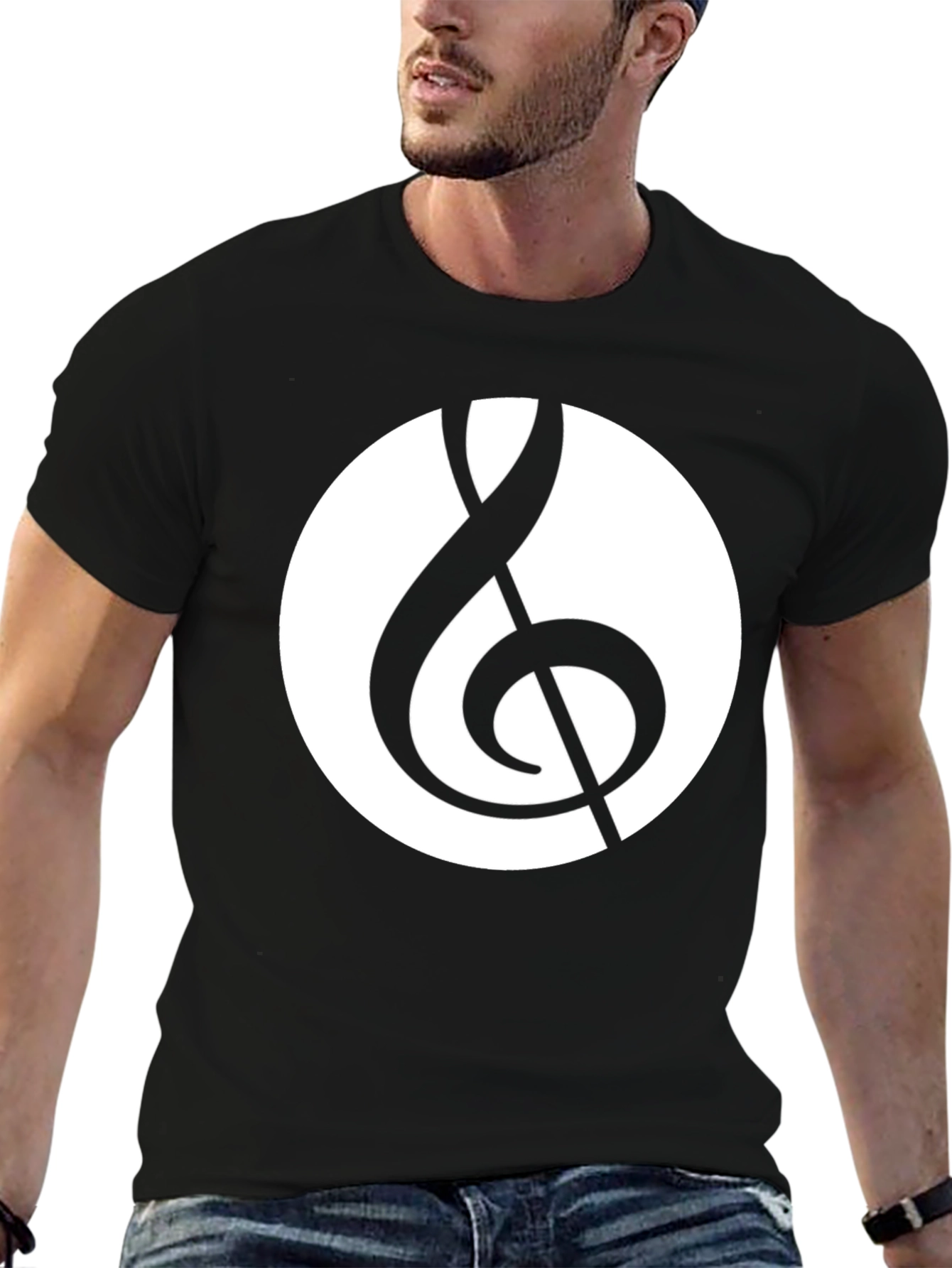 Musical Treble Clef Graphic T-Shirt