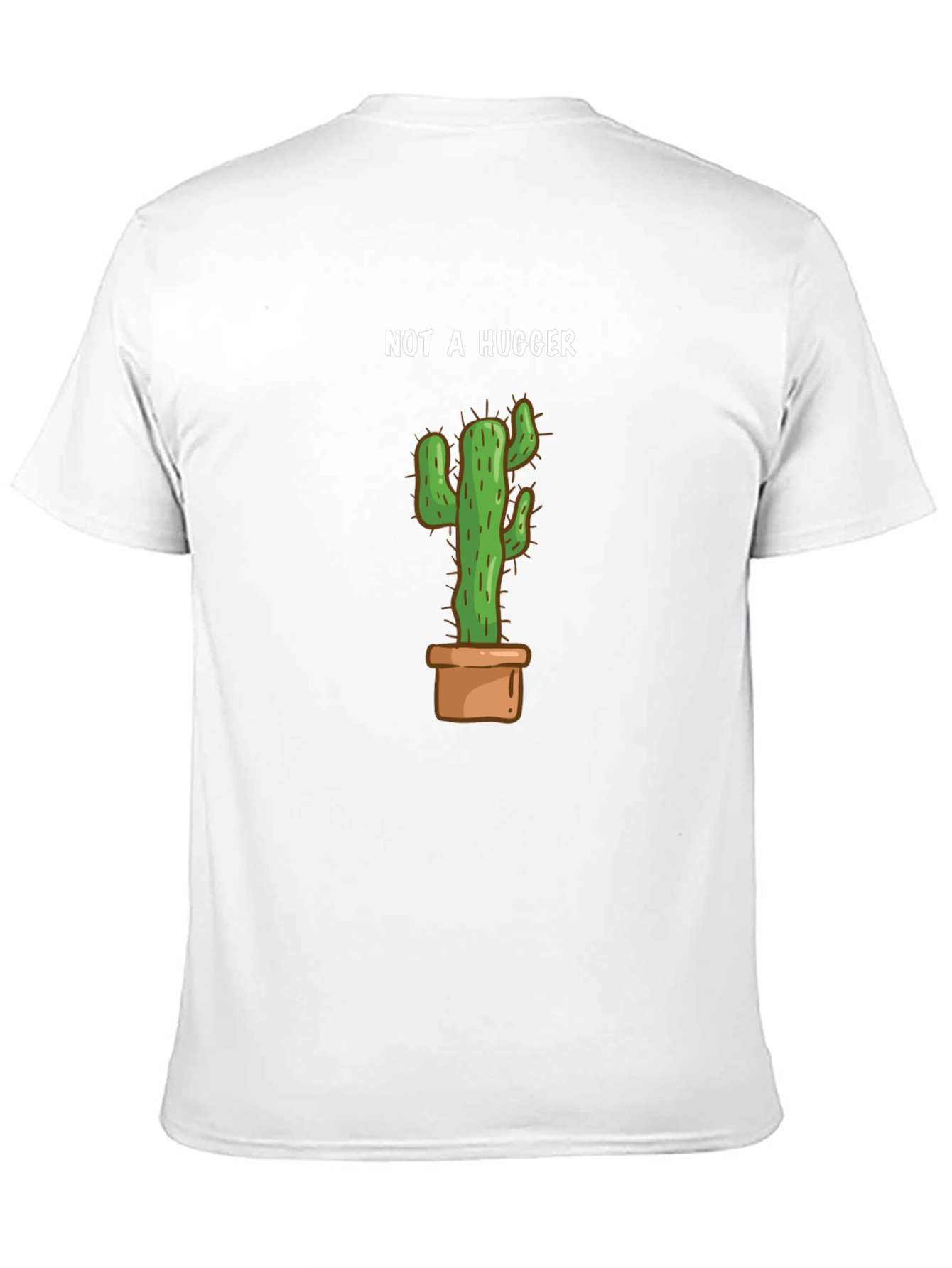Not A Hugger Cactus Graphic T-Shirt