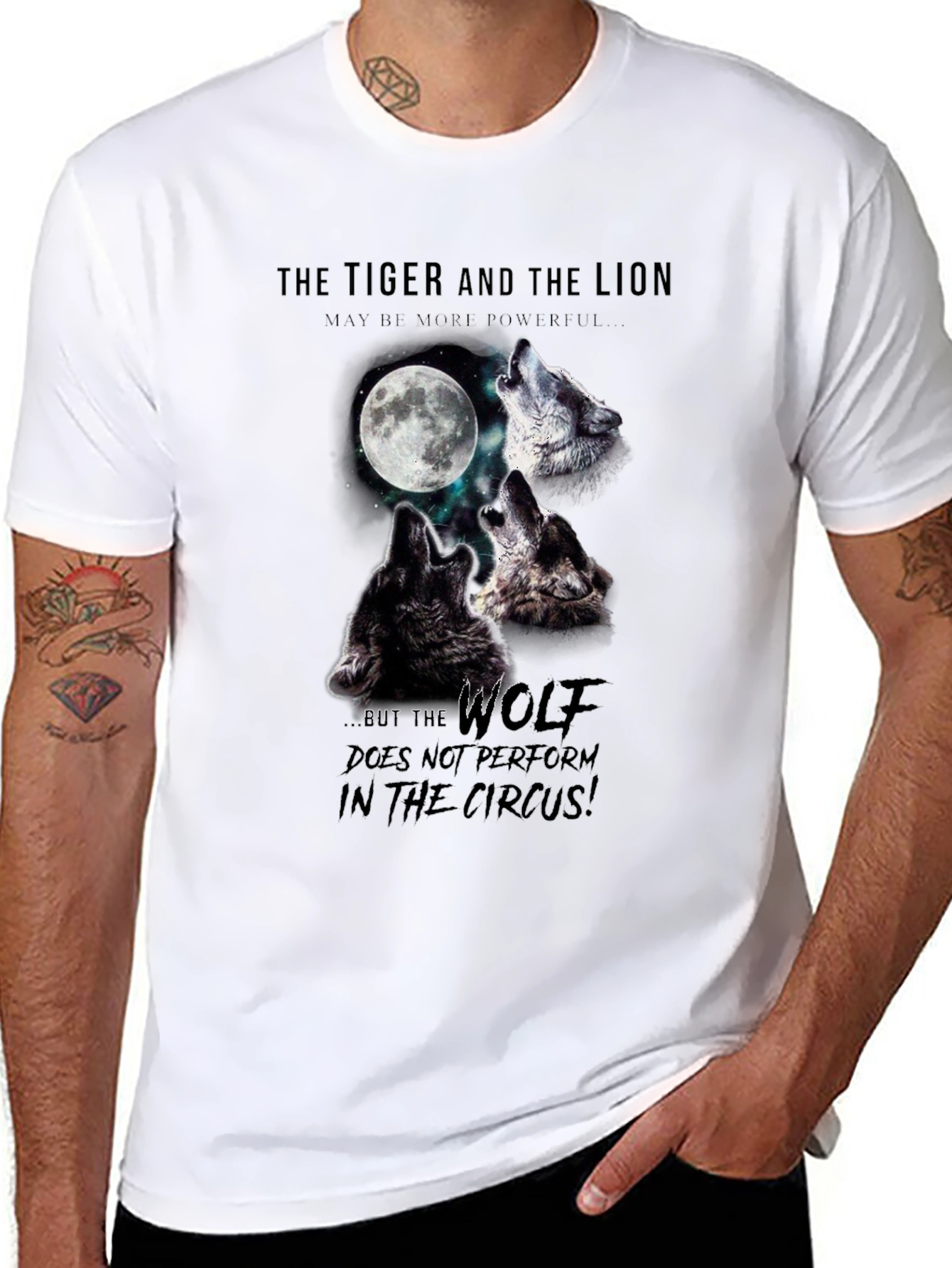 Wolf Pack T-Shirt - Howling at the Moon