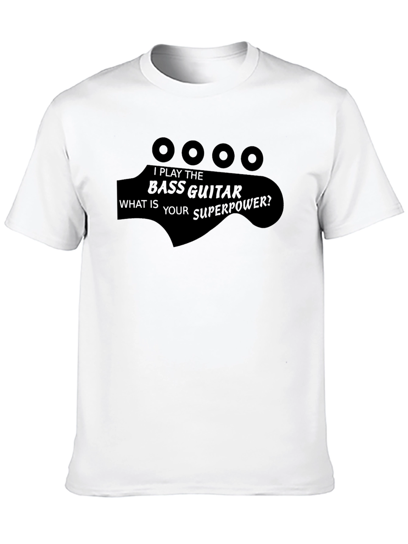 Bass Guitar Superpower T-Shirt - Music Lover Tee