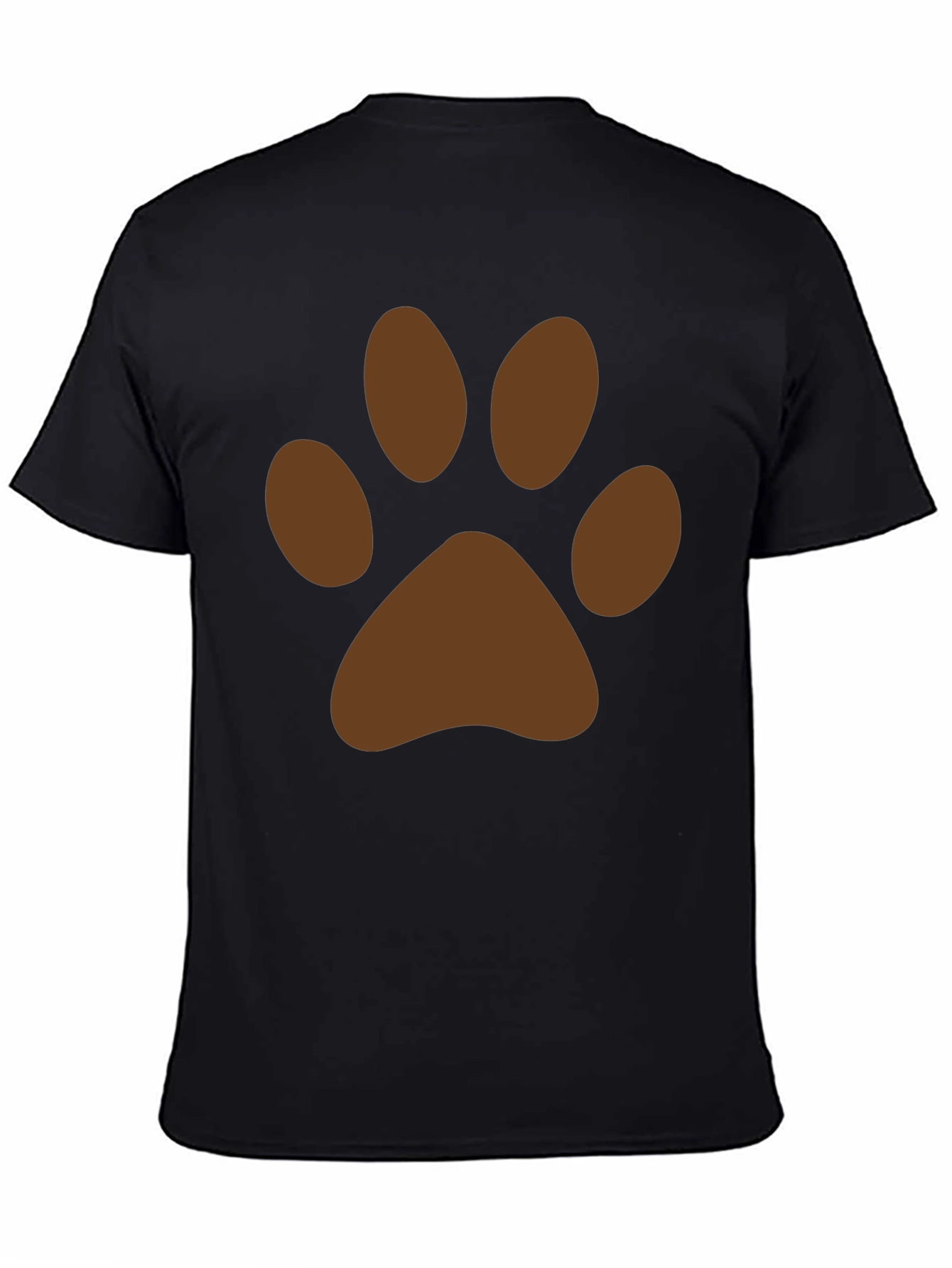 Paw Print Graphic T-Shirt - Casual Style