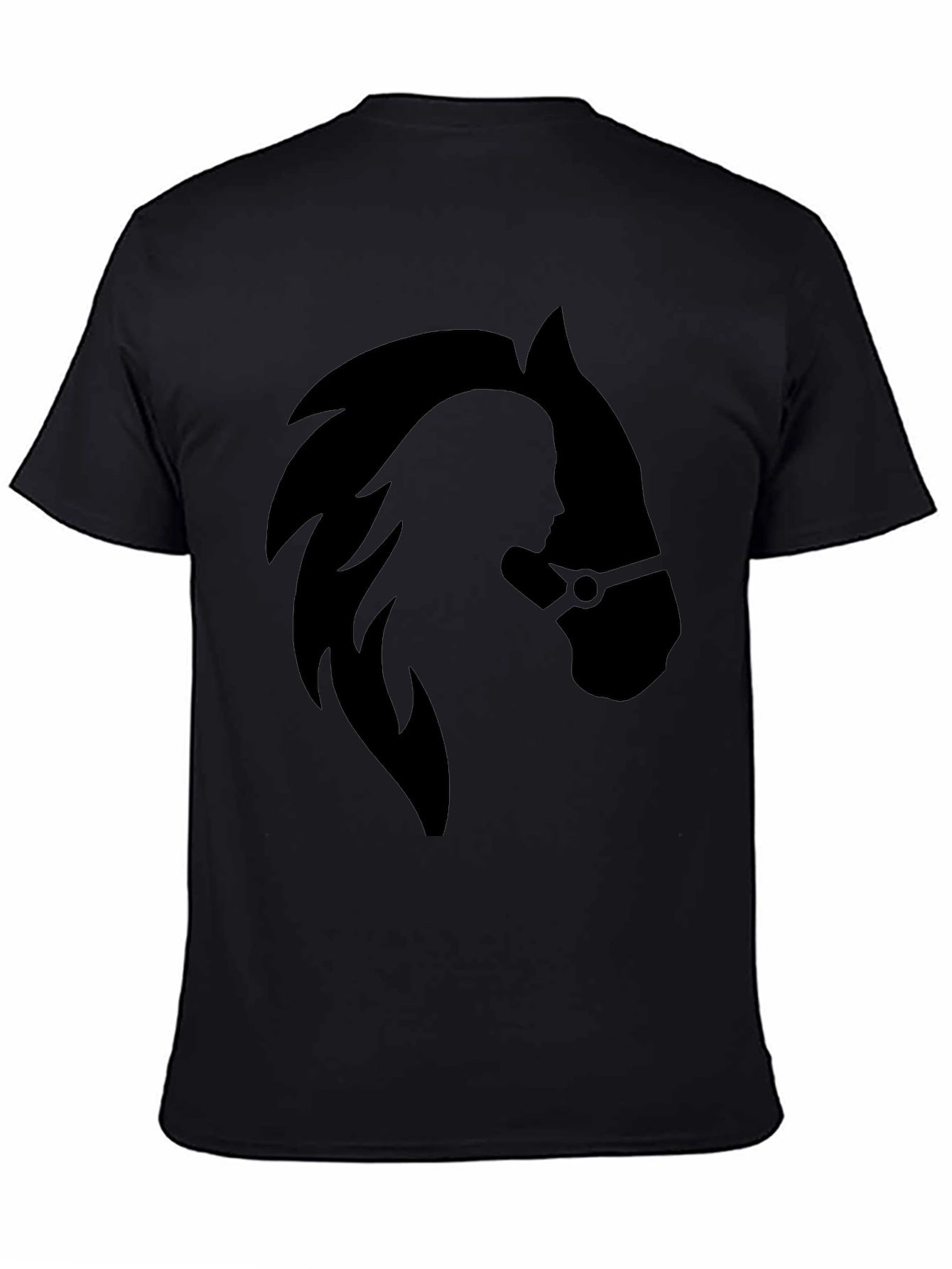 Equestrian Silhouette Black T-Shirt