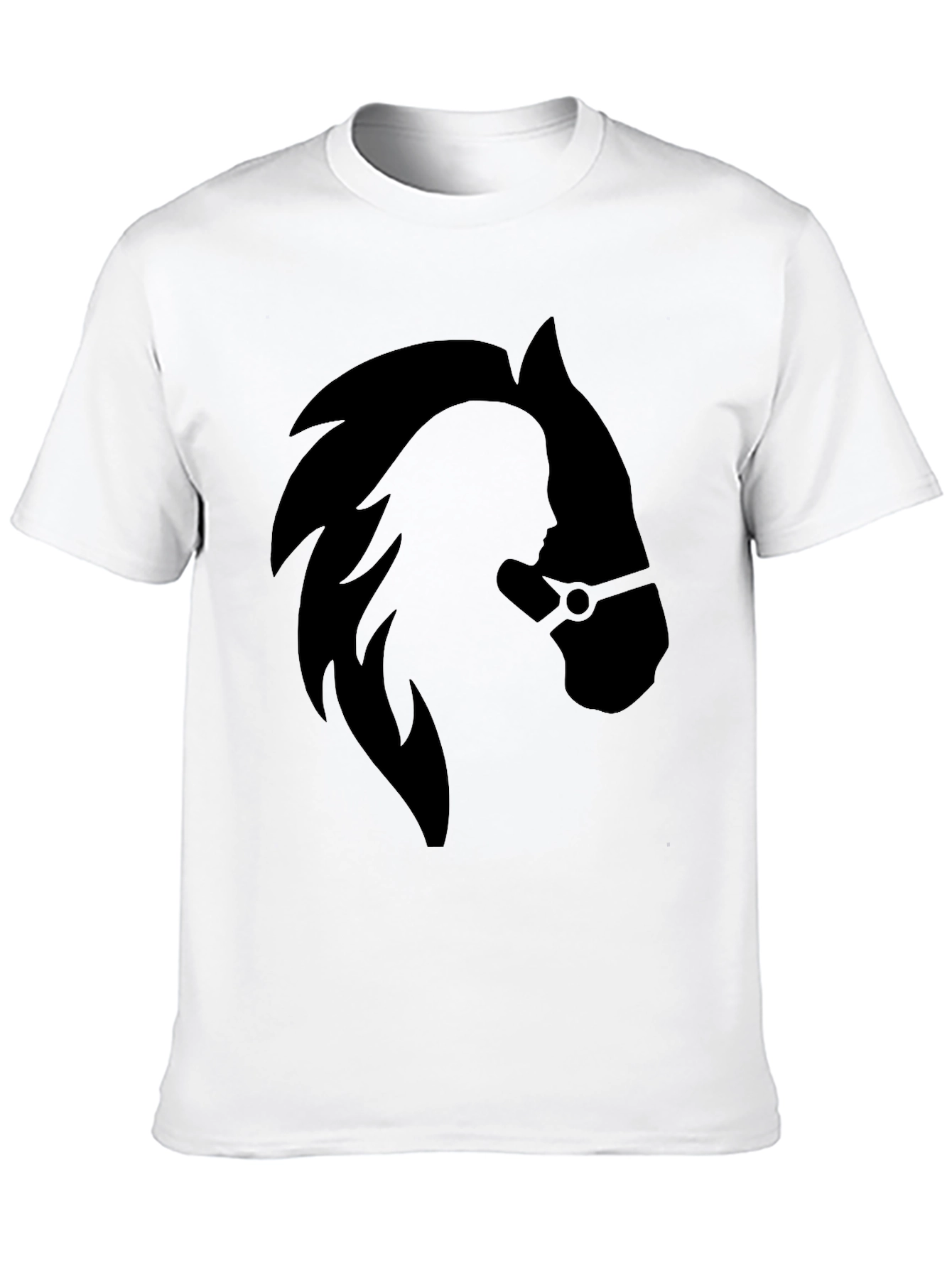 Equestrian Silhouette Black T-Shirt