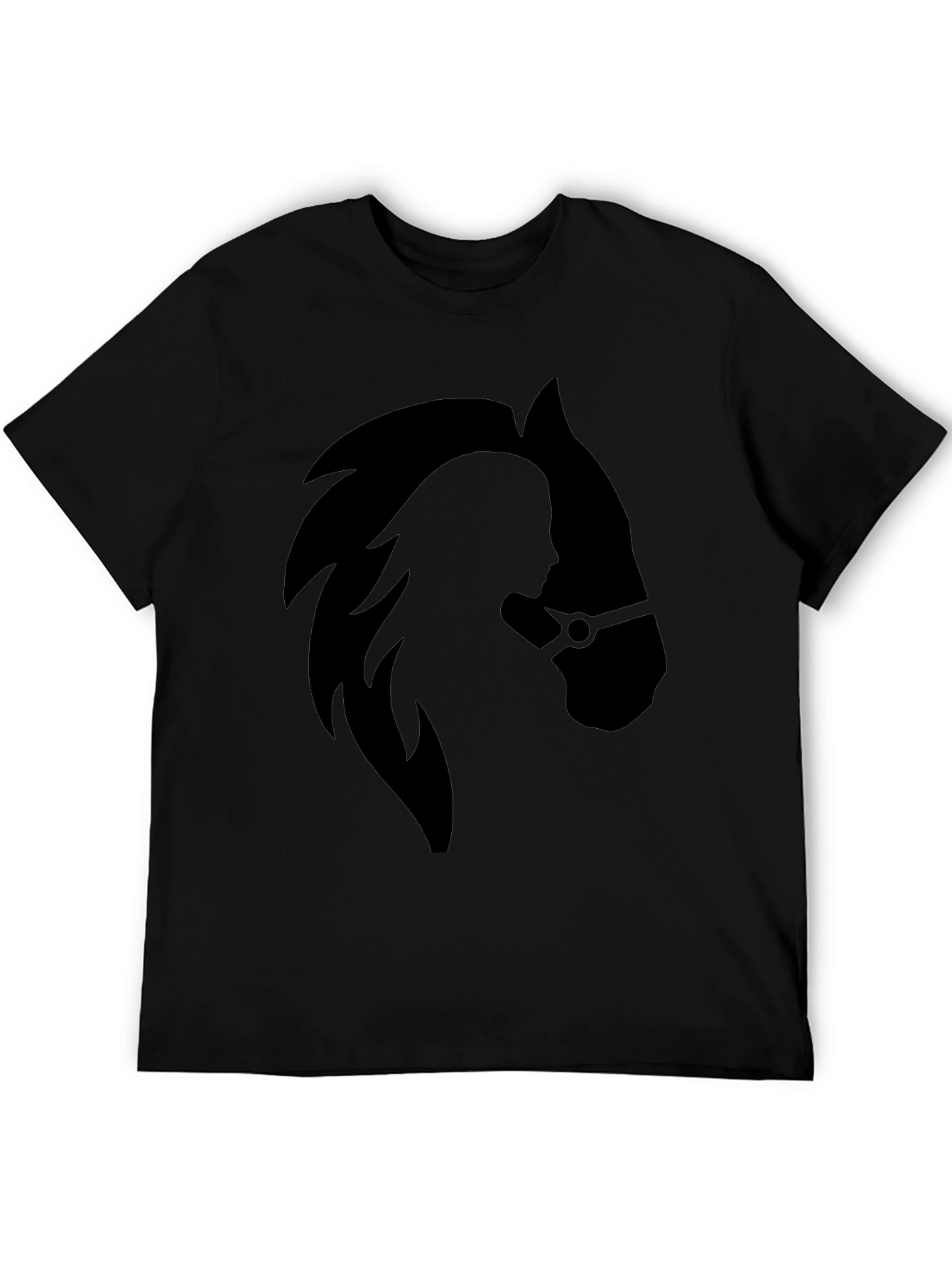 Equestrian Silhouette Black T-Shirt