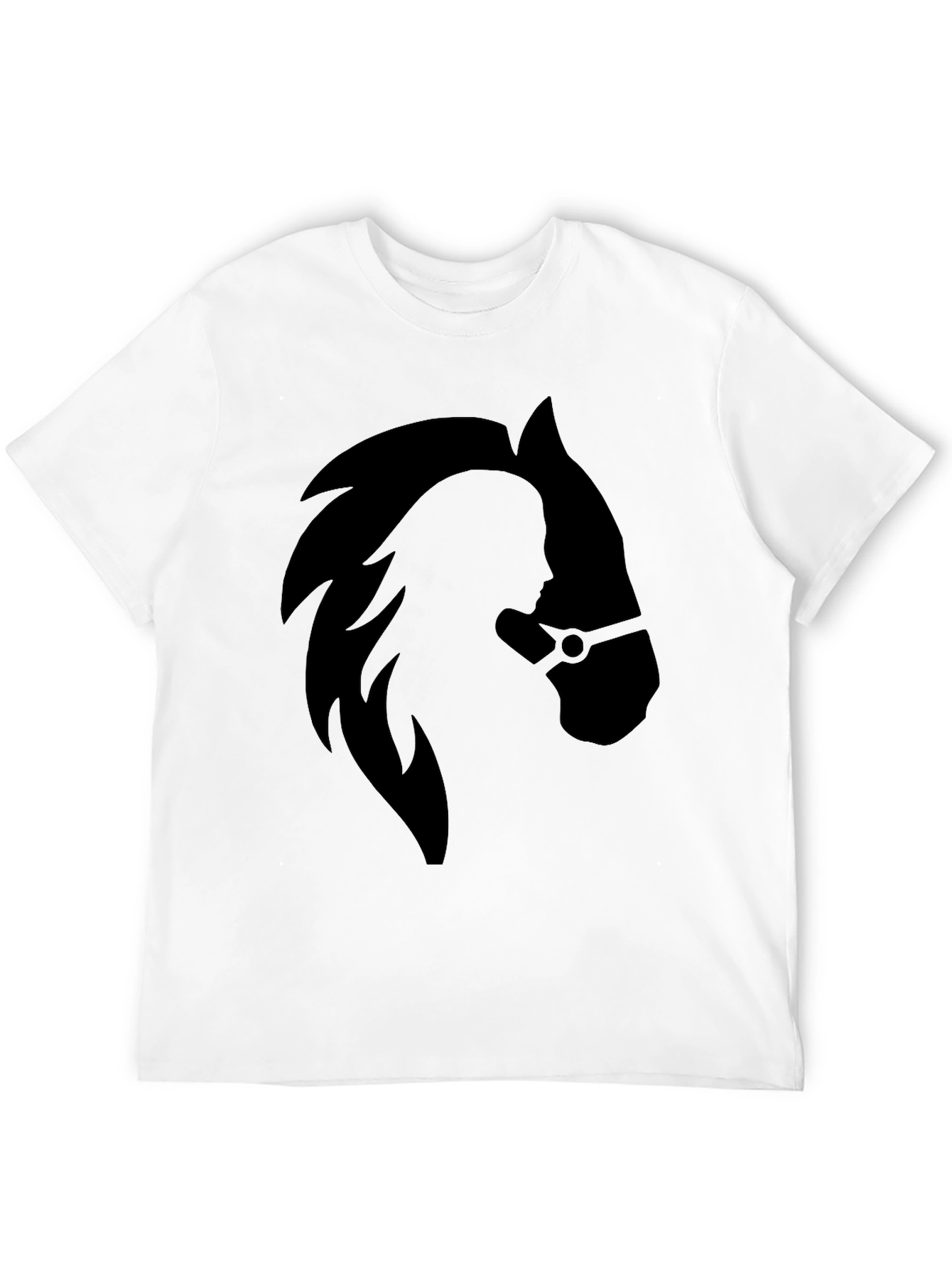 Equestrian Silhouette Black T-Shirt