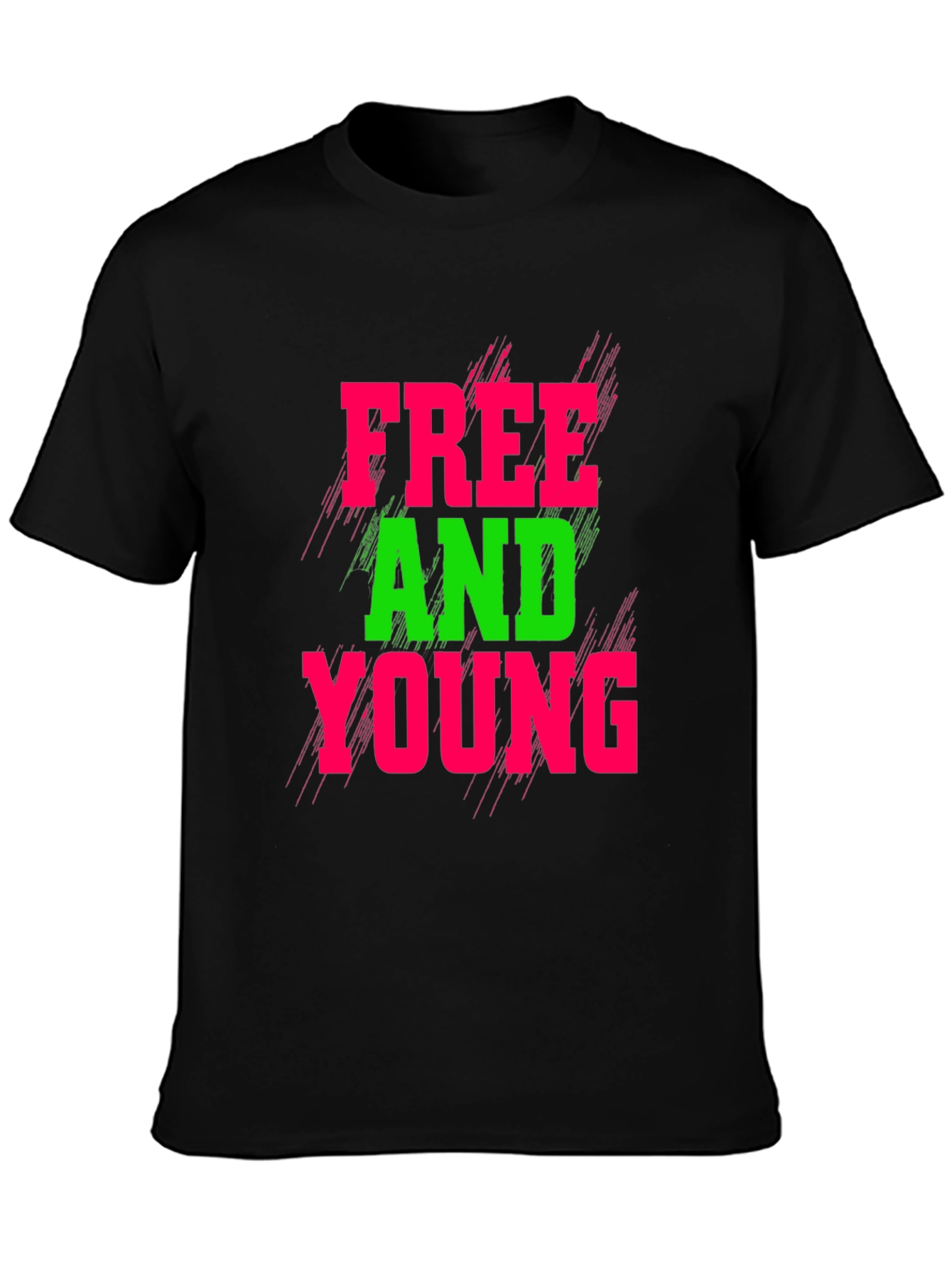 Free and Young Graphic T-Shirt