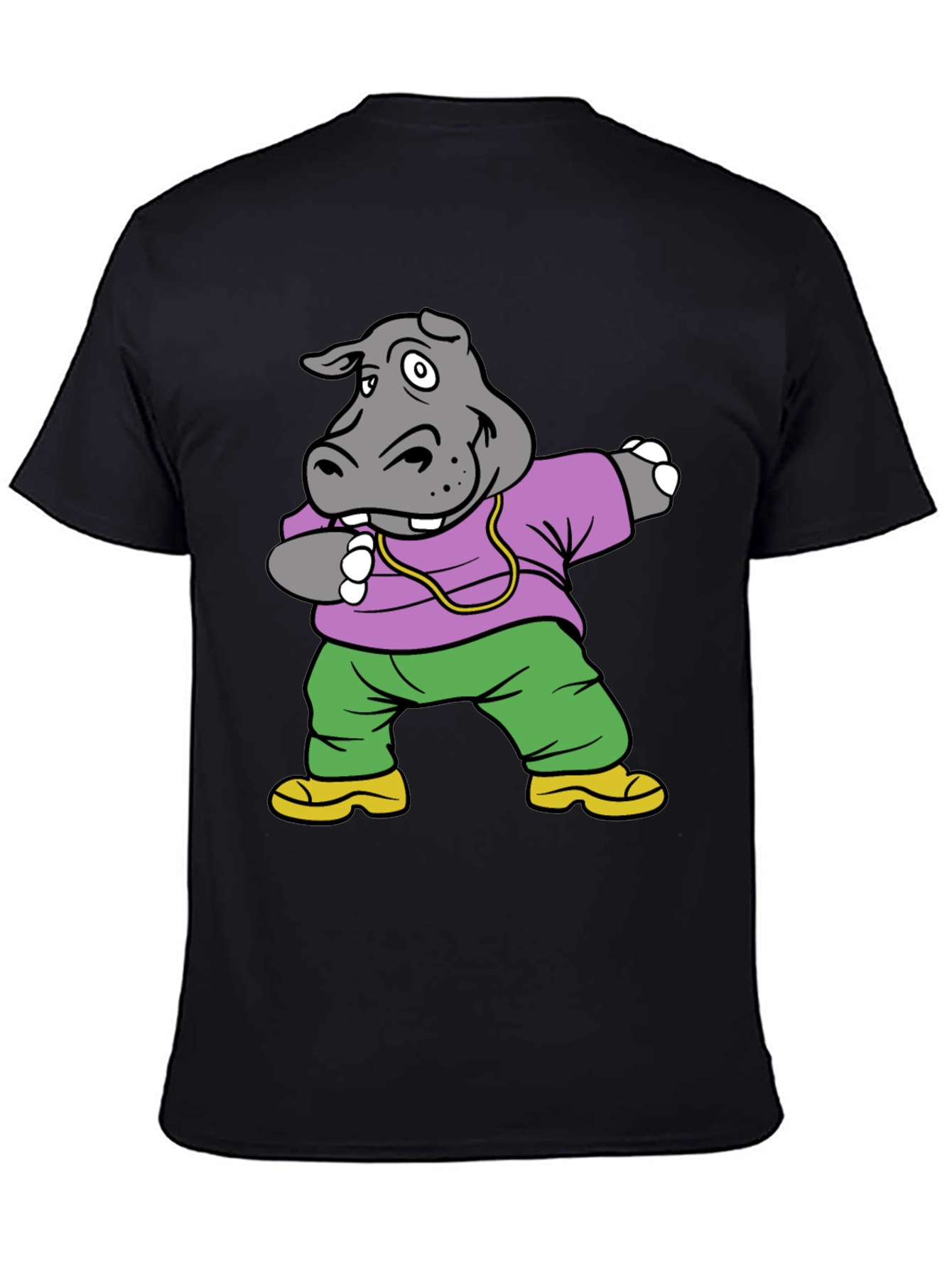 Dabbing Hippo Graphic Tee - Fun & Stylish