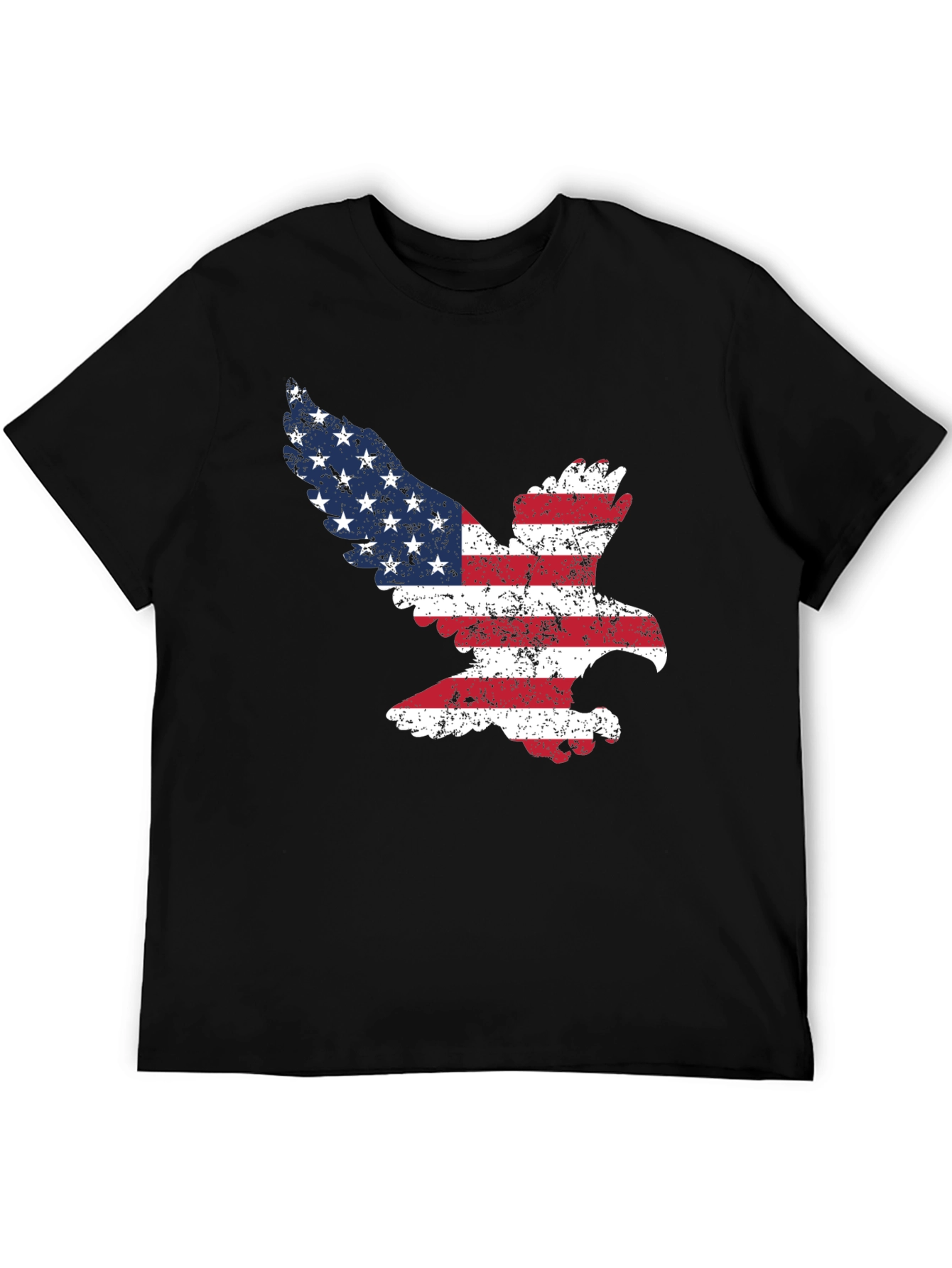 American Flag Eagle Graphic T-Shirt