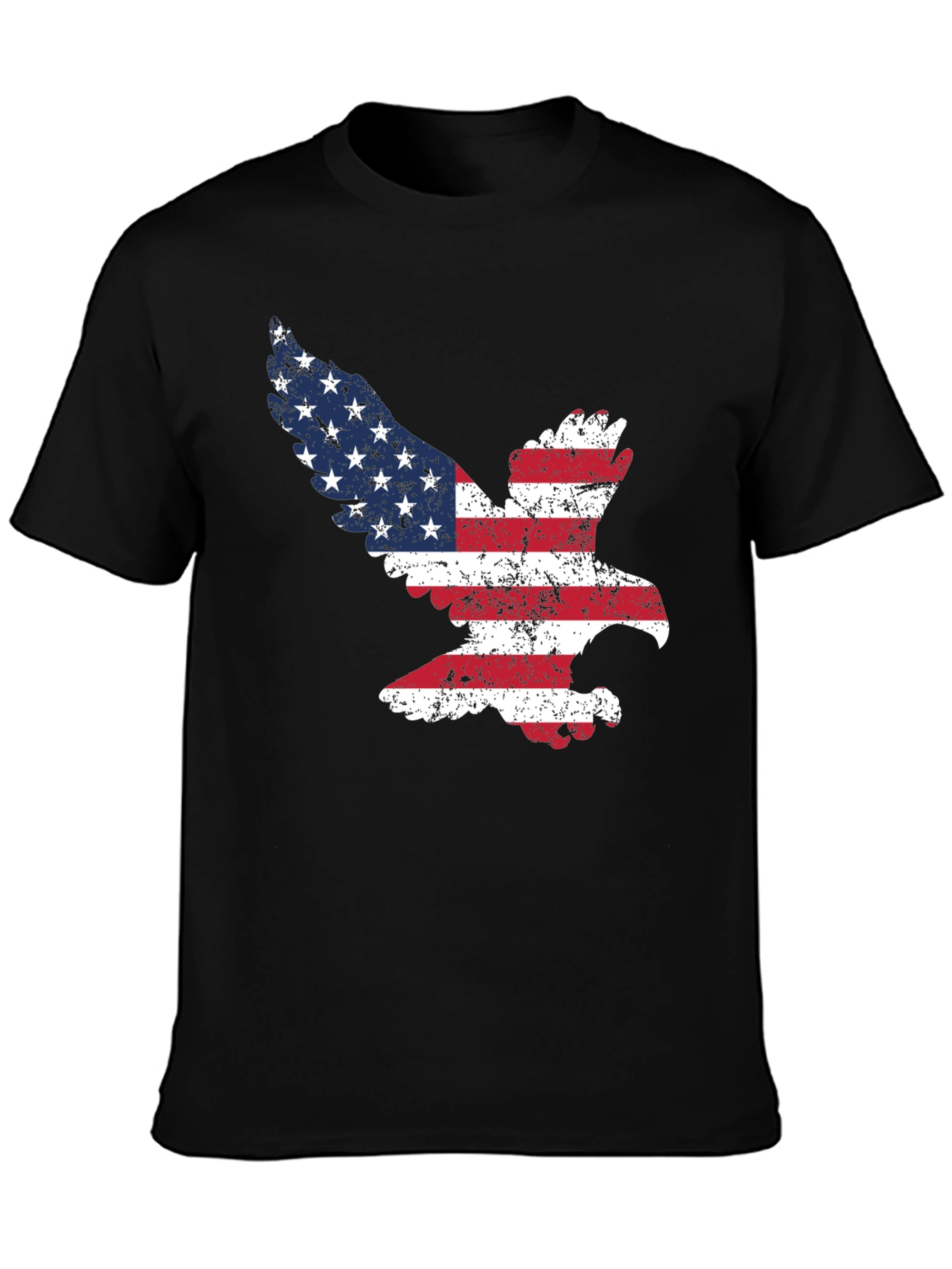 American Flag Eagle Graphic T-Shirt