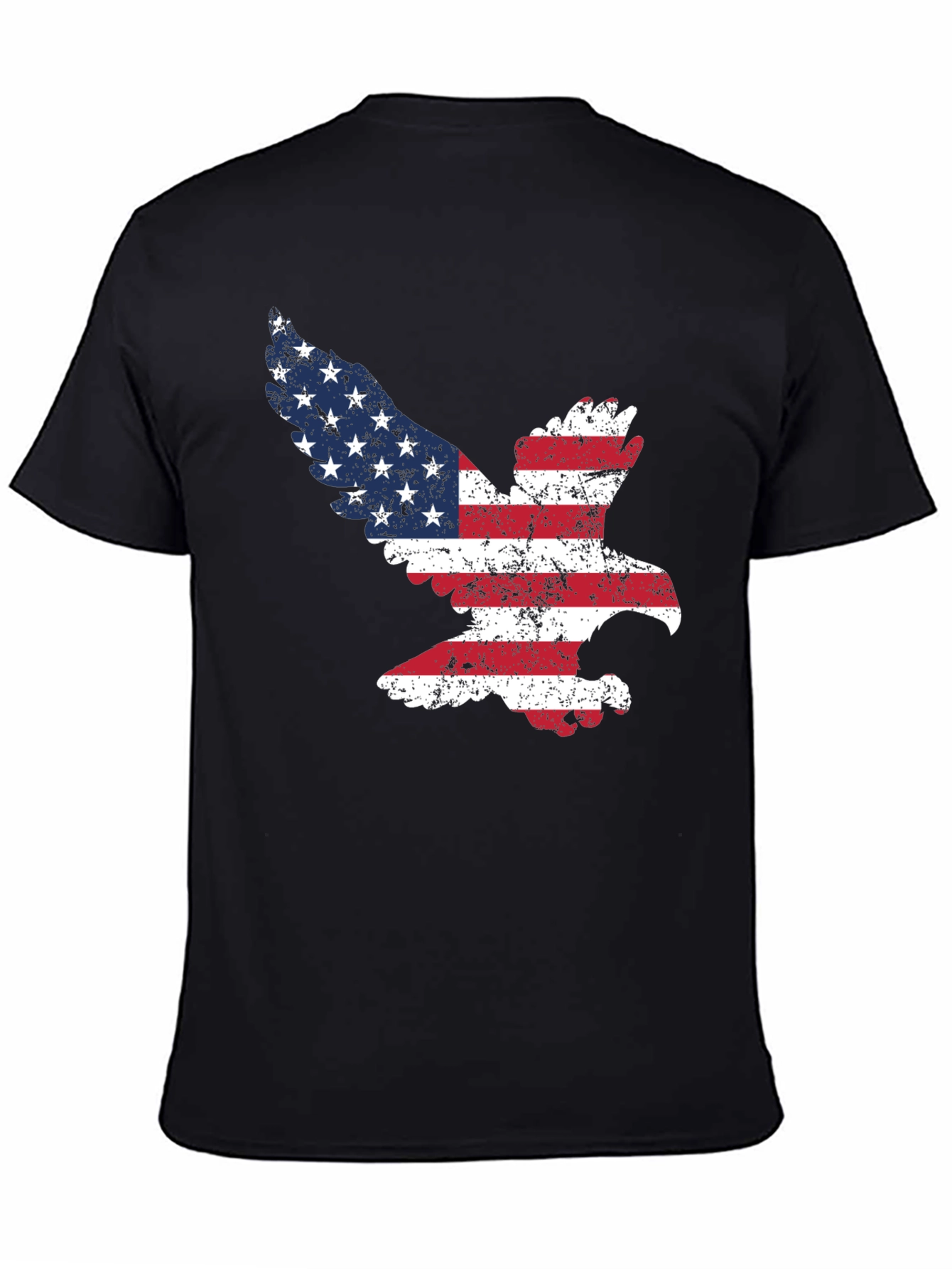 American Flag Eagle Graphic T-Shirt