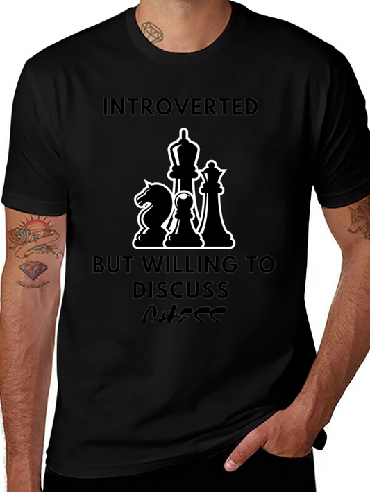 Introverted Chess Lover T-Shirt - Discuss Chess!