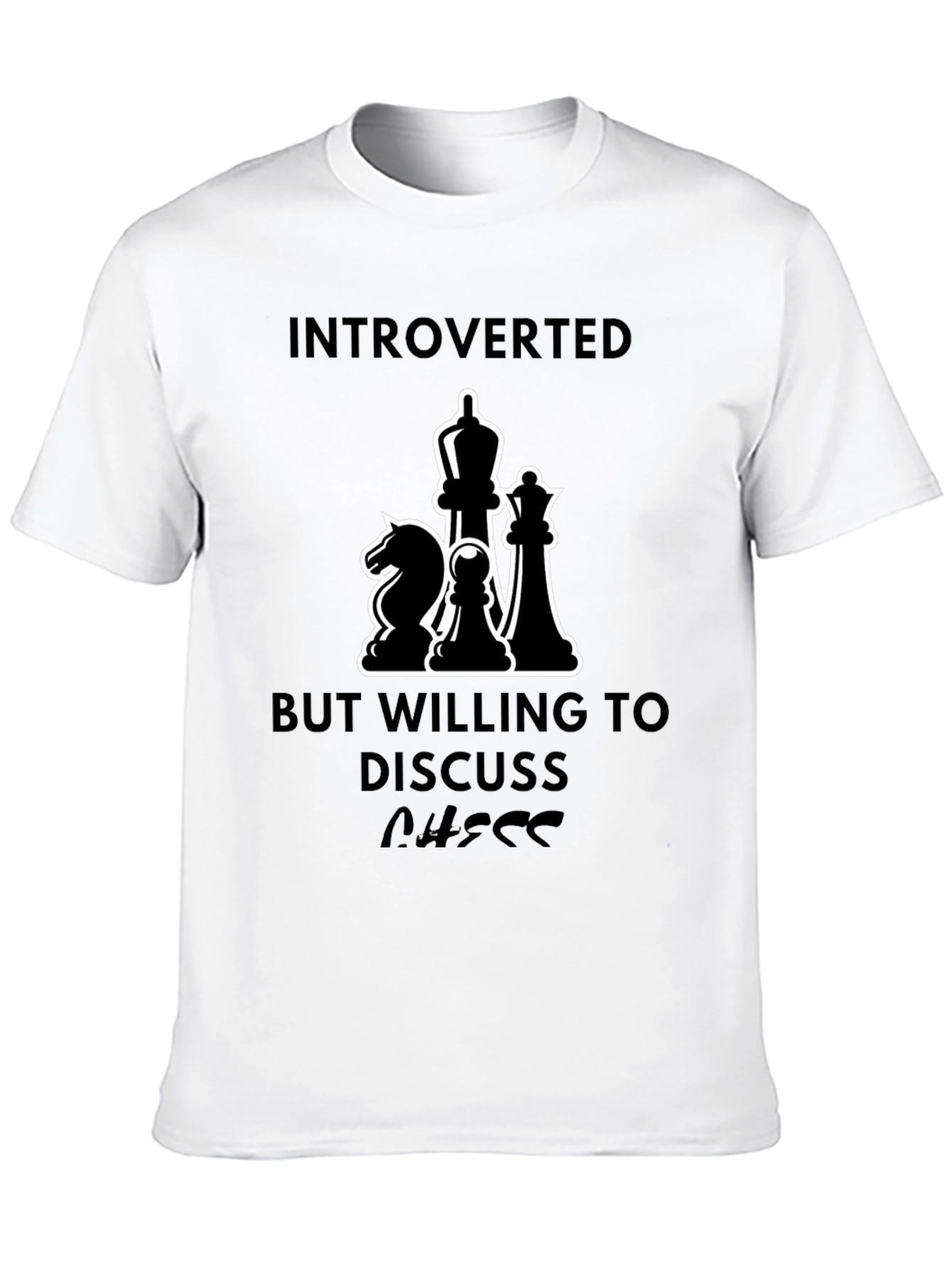 Introverted Chess Lover T-Shirt - Discuss Chess!