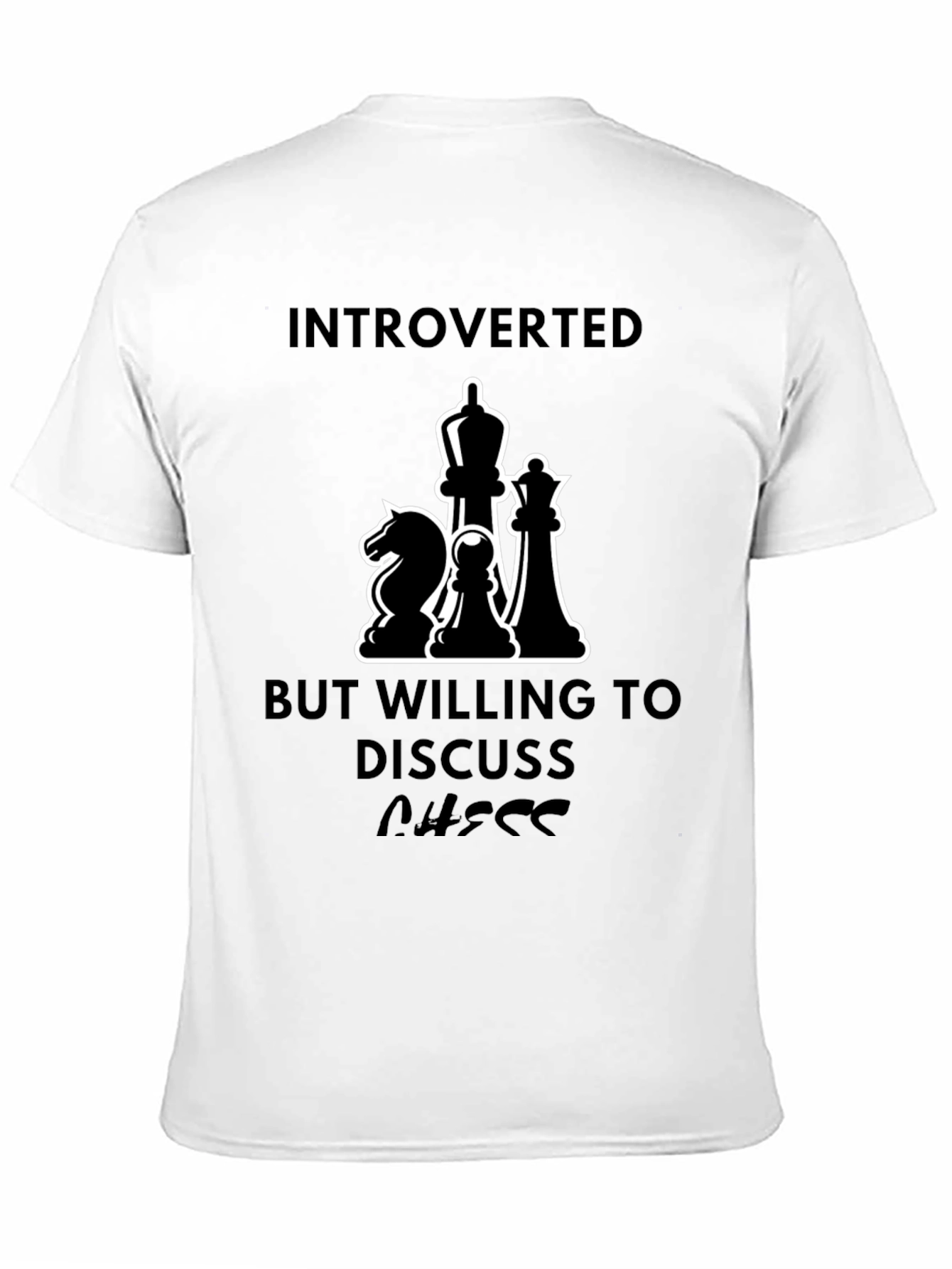 Introverted Chess Lover T-Shirt - Discuss Chess!