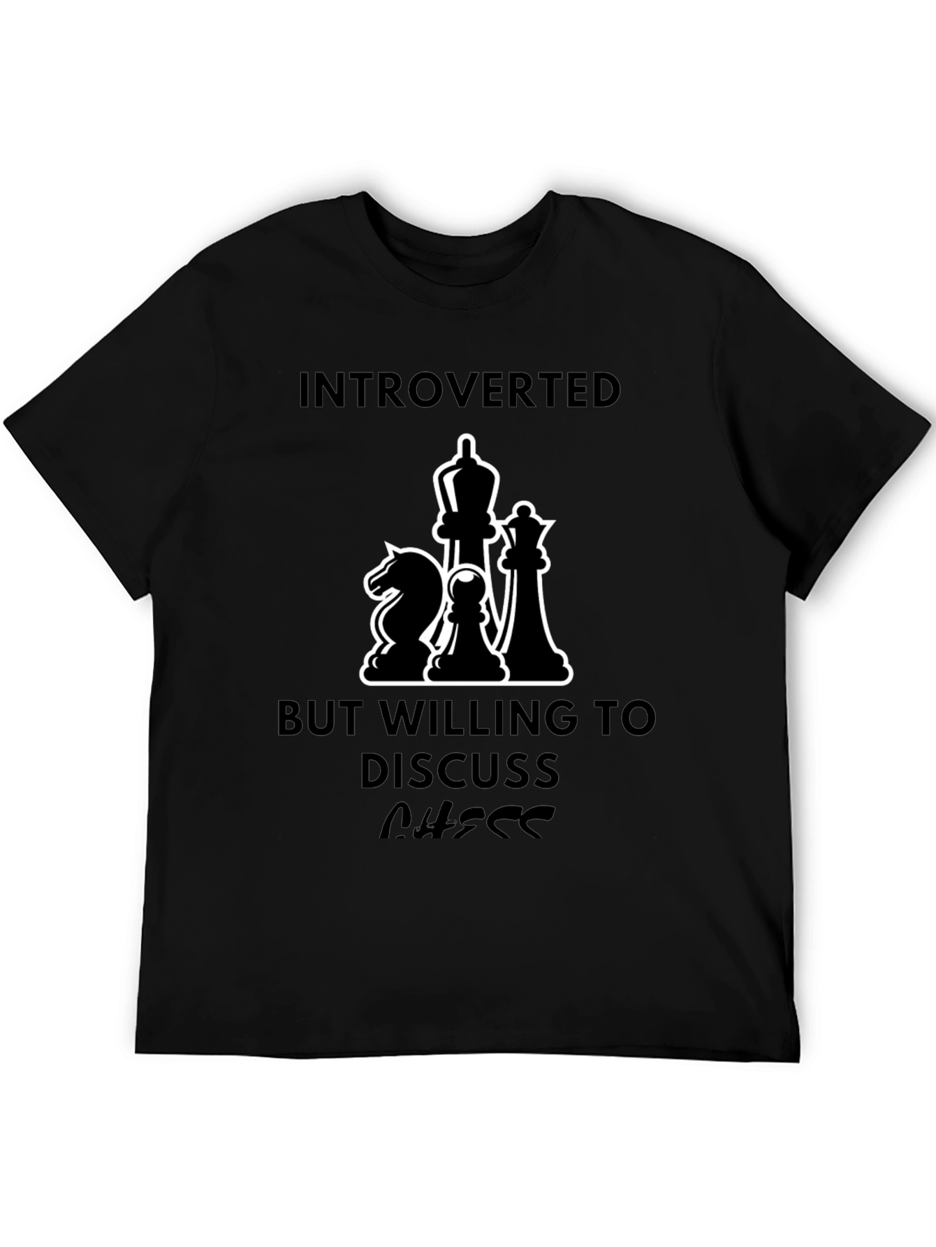 Introverted Chess Lover T-Shirt - Discuss Chess!