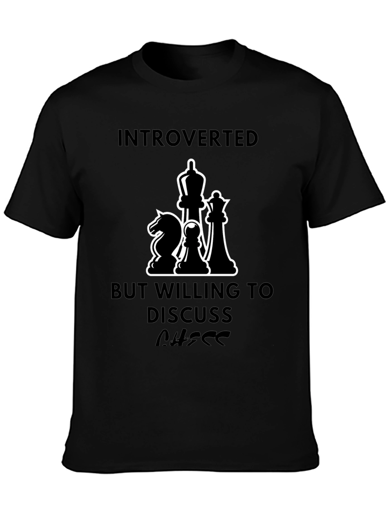 Introverted Chess Lover T-Shirt - Discuss Chess!