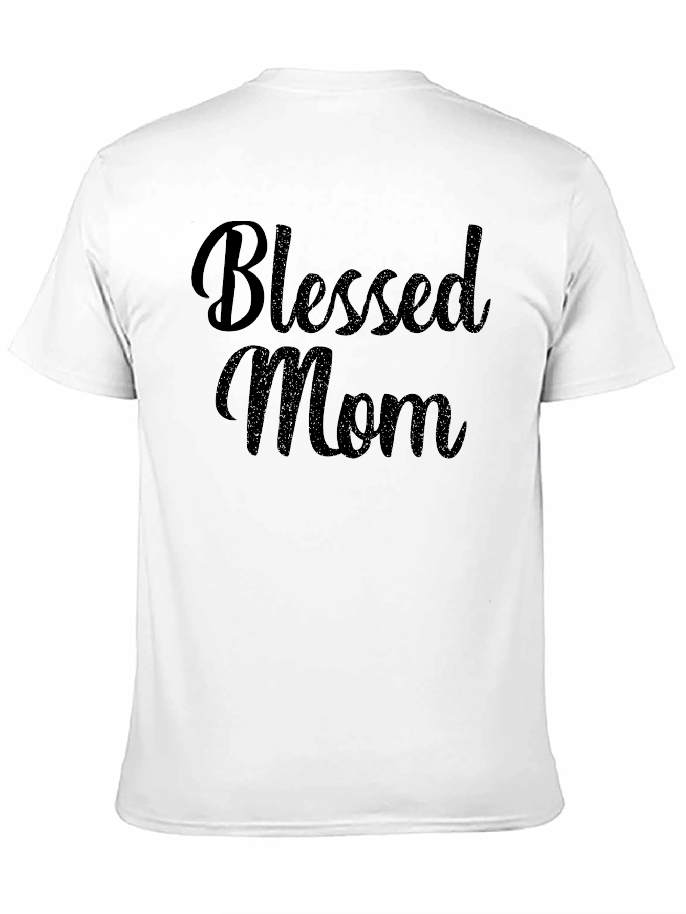 Blessed Mom Black Graphic Tee Shirt