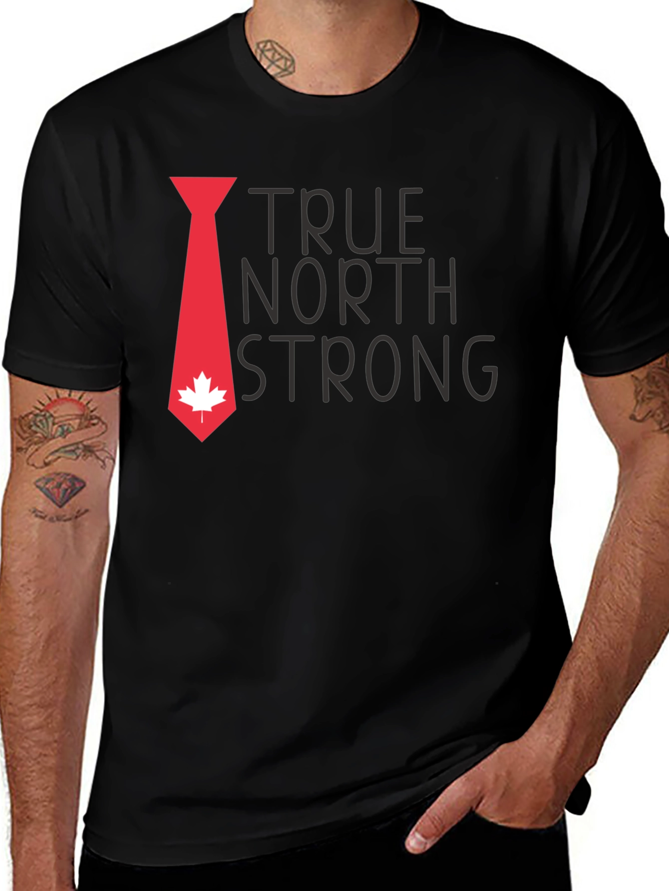True North Strong Black Graphic Tee
