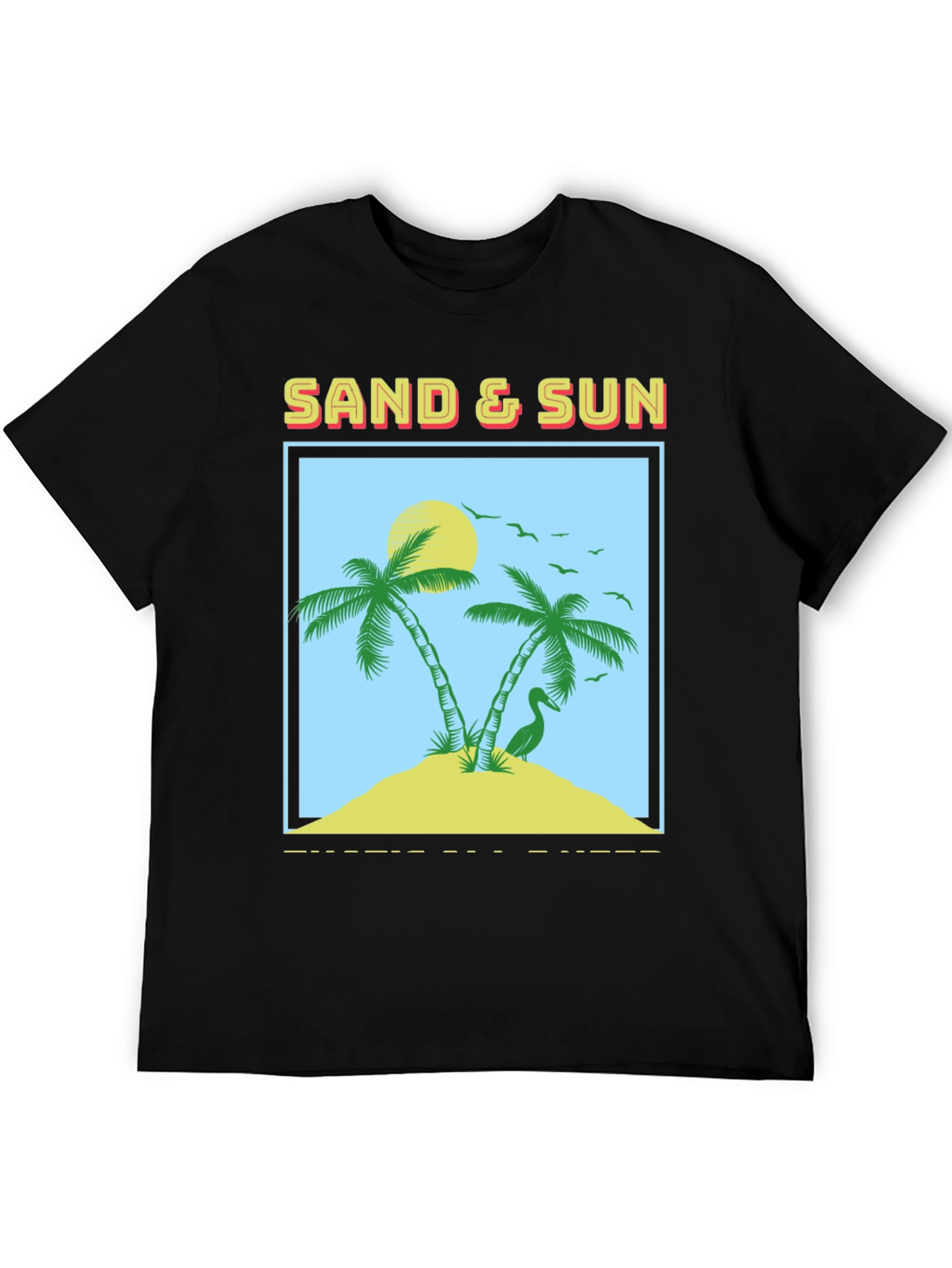 Sand & Sun Graphic Tee - Tropical Island T-Shirt