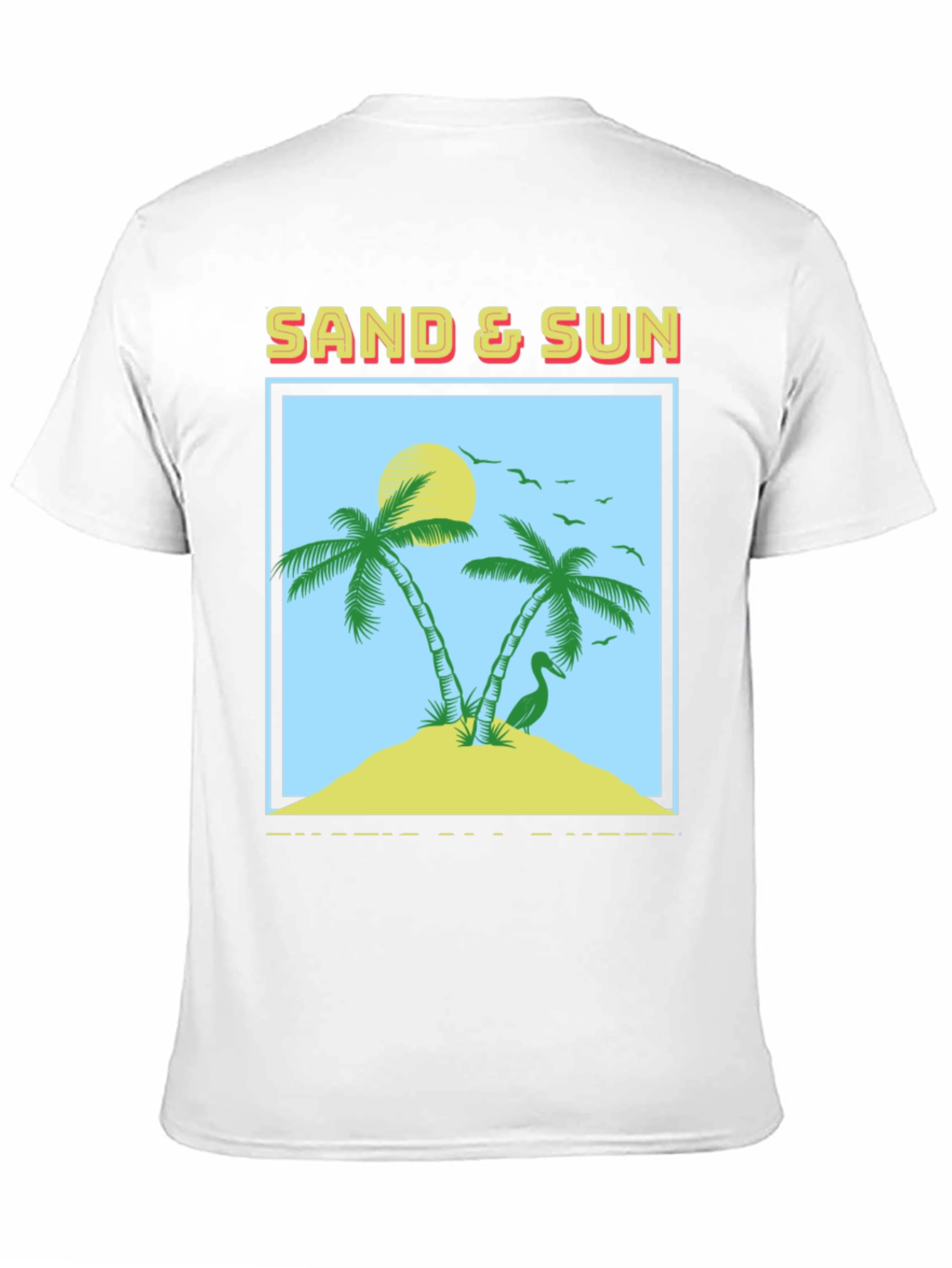 Sand & Sun Graphic Tee - Tropical Island T-Shirt