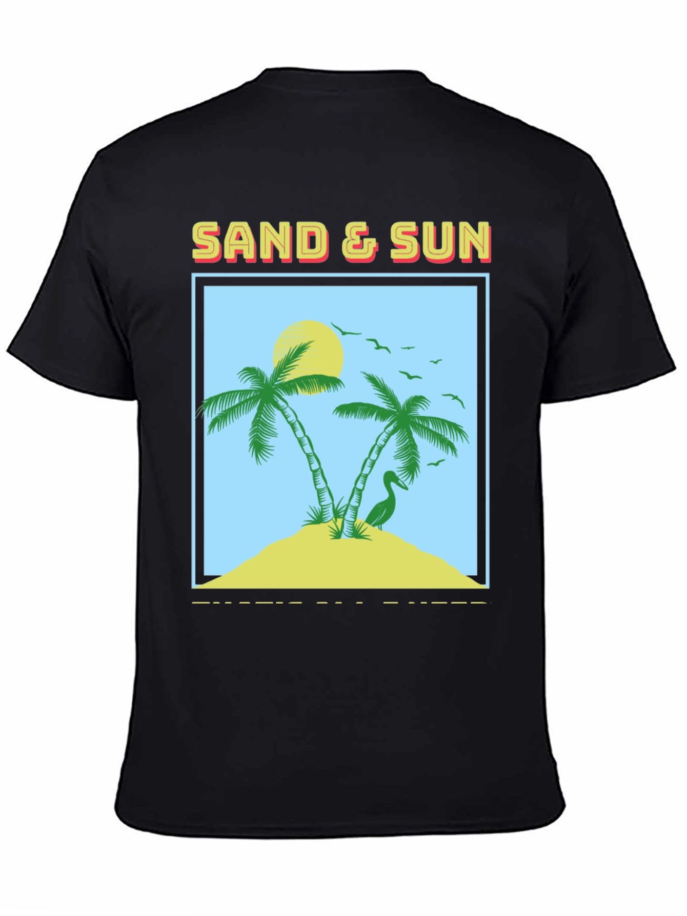 Sand & Sun Graphic Tee - Tropical Island T-Shirt