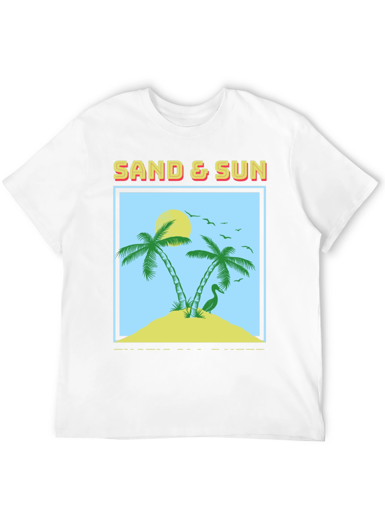 Sand & Sun Graphic Tee - Tropical Island T-Shirt