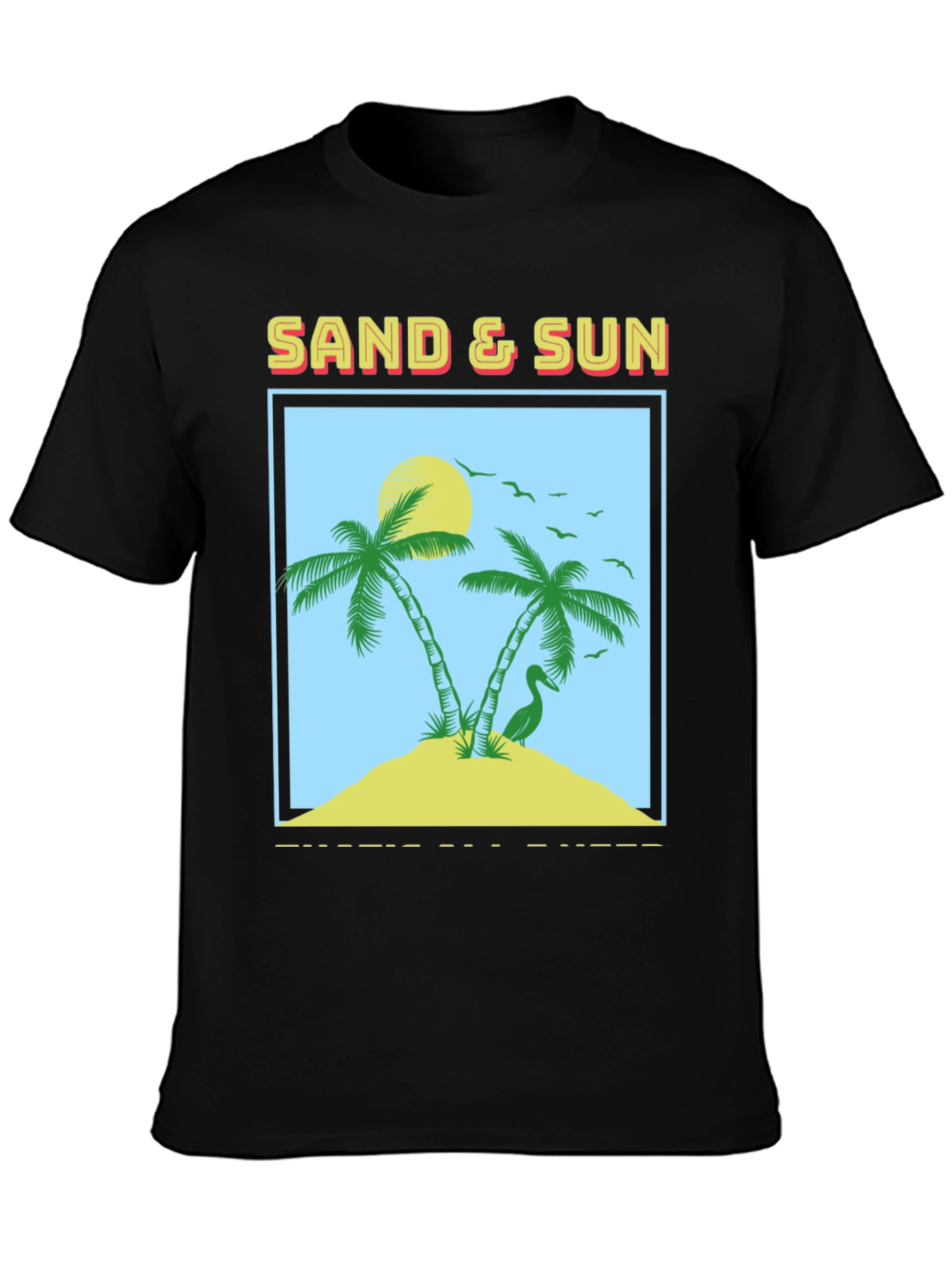 Sand & Sun Graphic Tee - Tropical Island T-Shirt