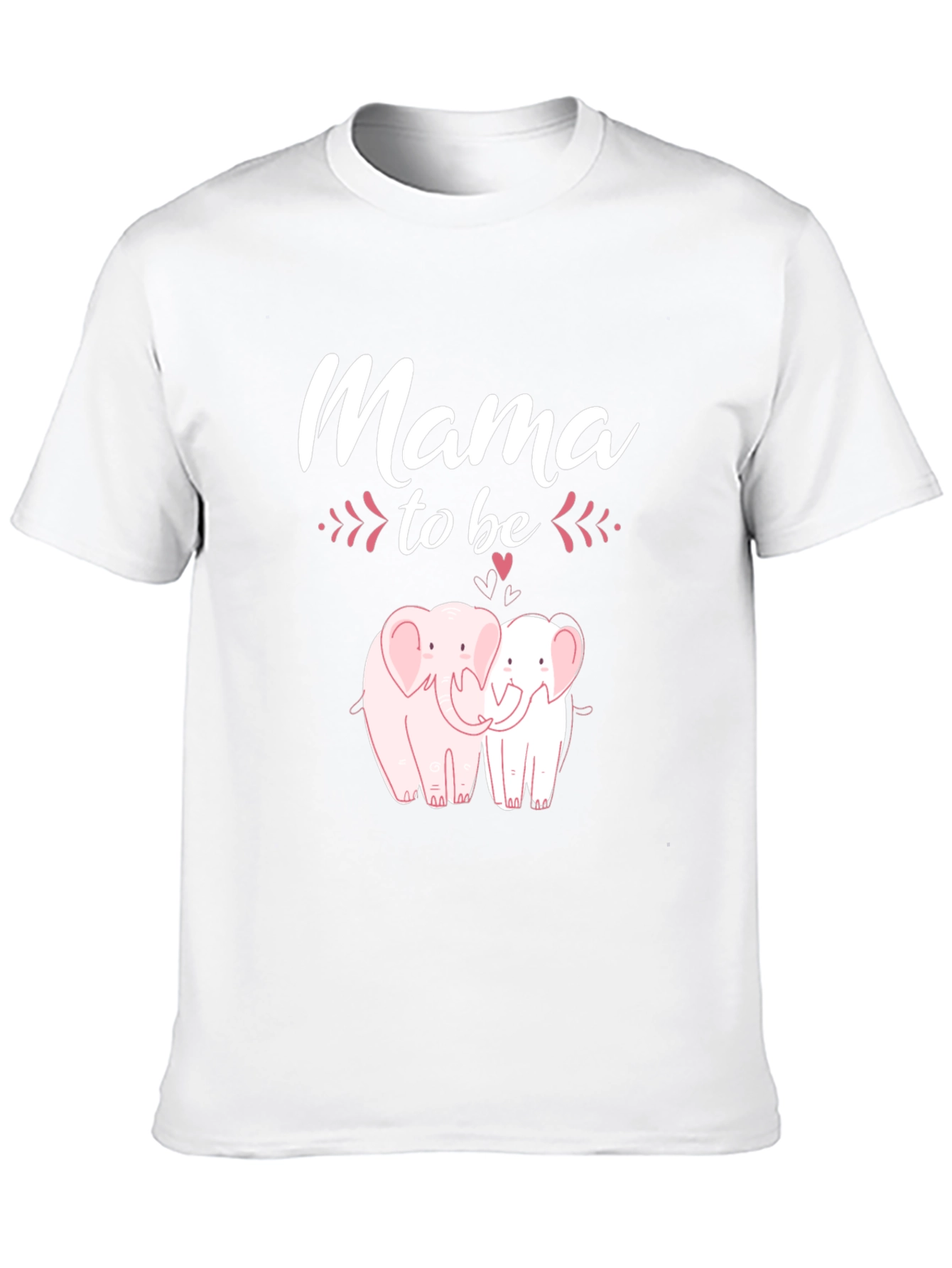 Mama To Be Elephant Graphic Tee - Black
