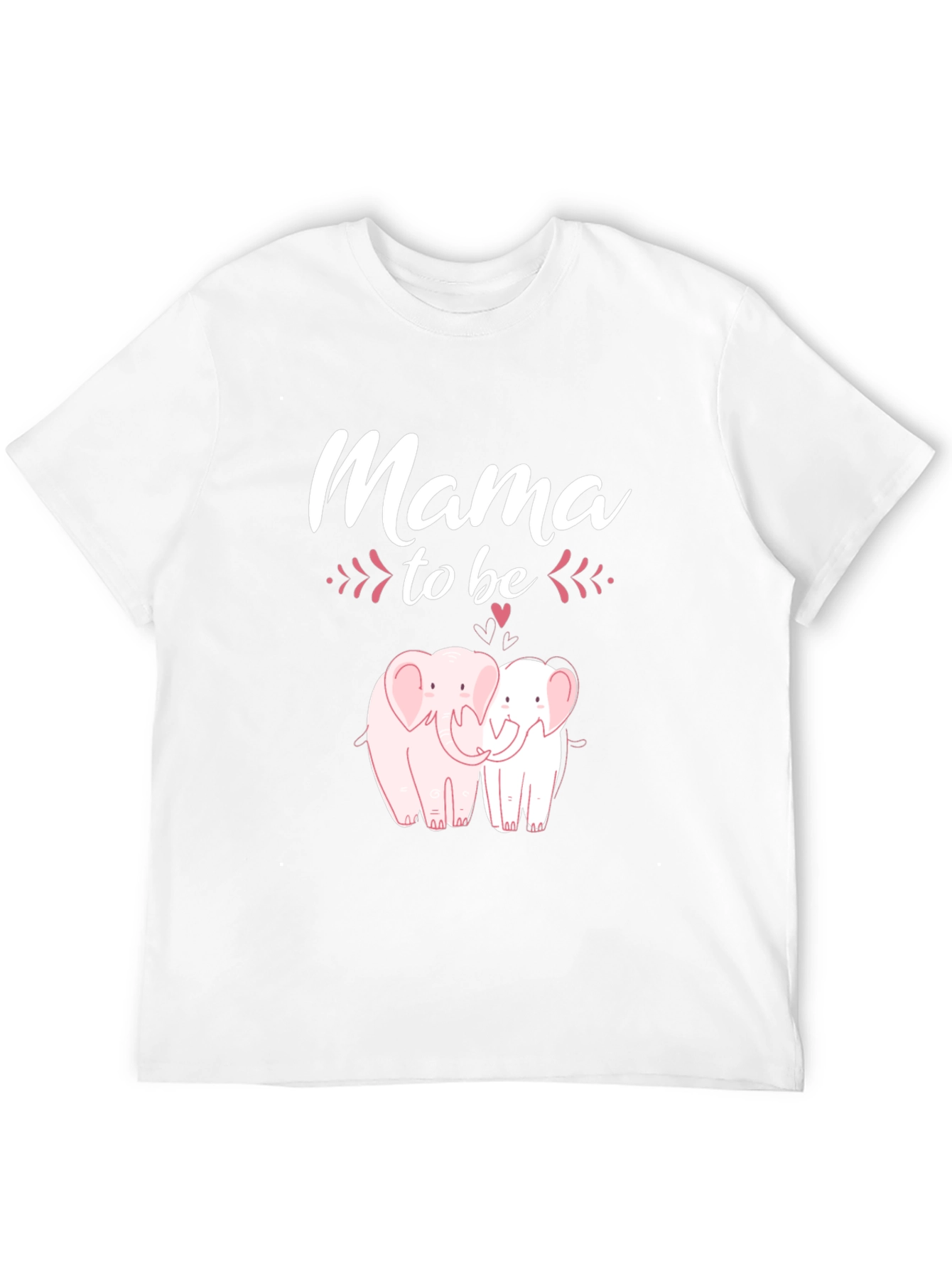 Mama To Be Elephant Graphic Tee - Black