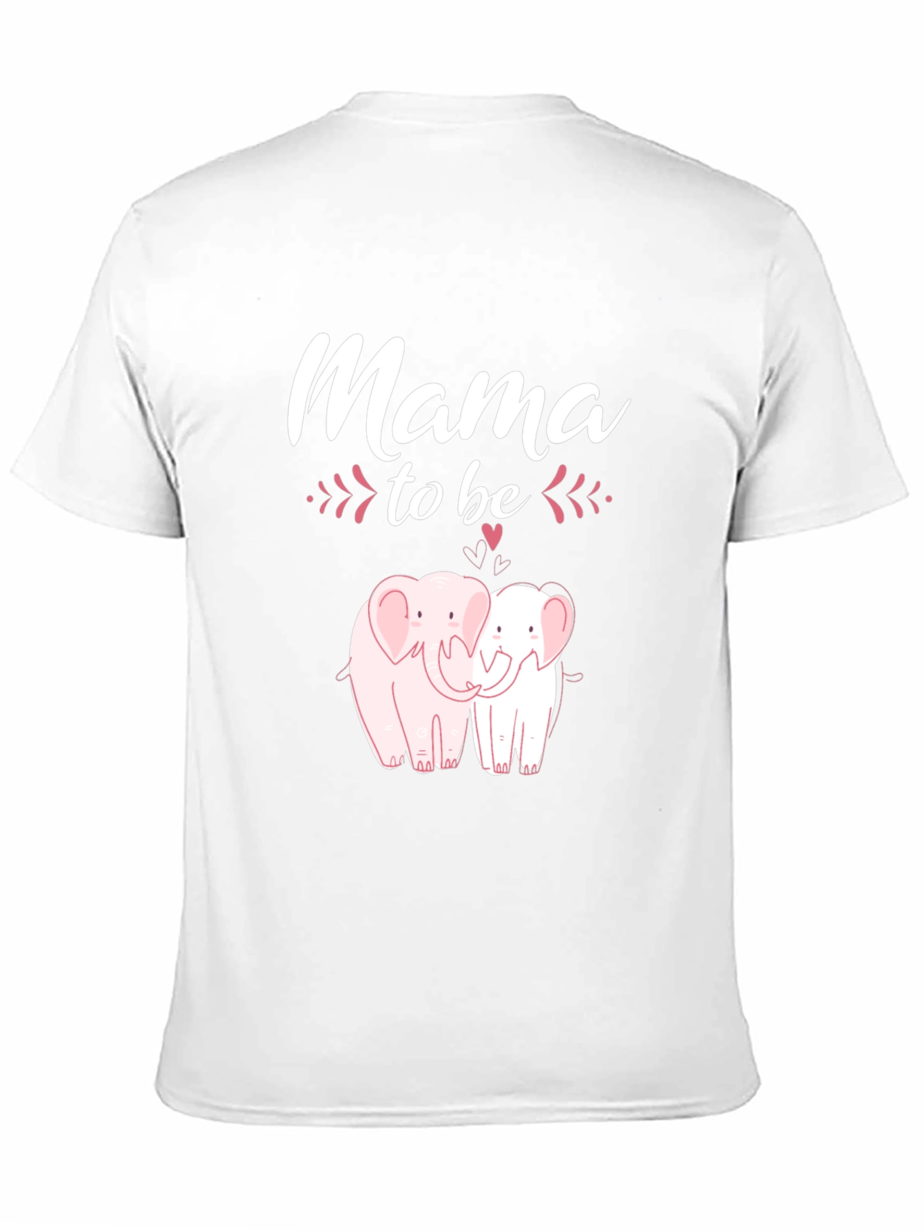 Mama To Be Elephant Graphic Tee - Black