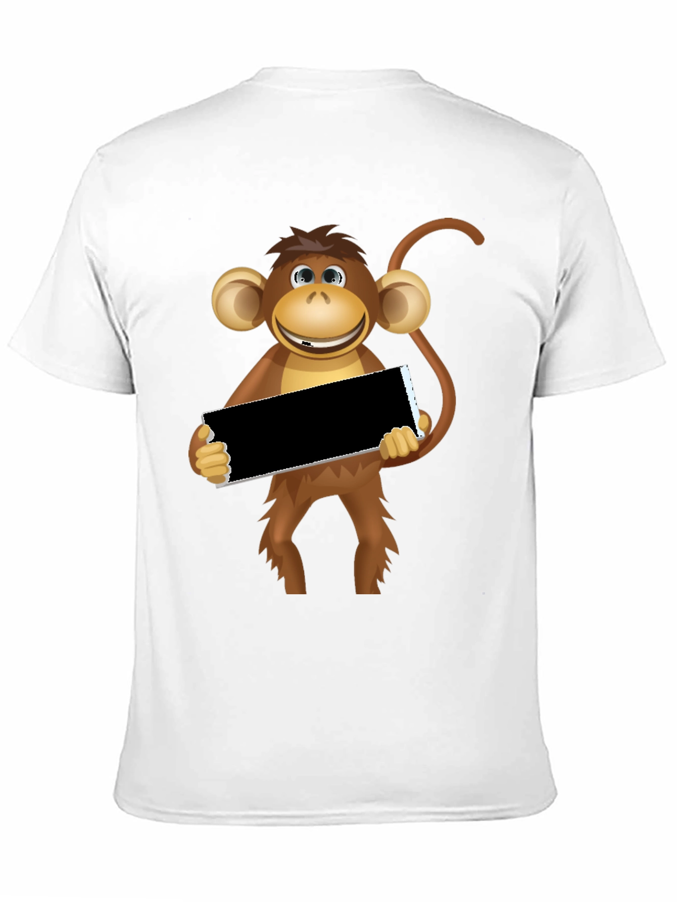 Funny Monkey Graphic Tee - Black