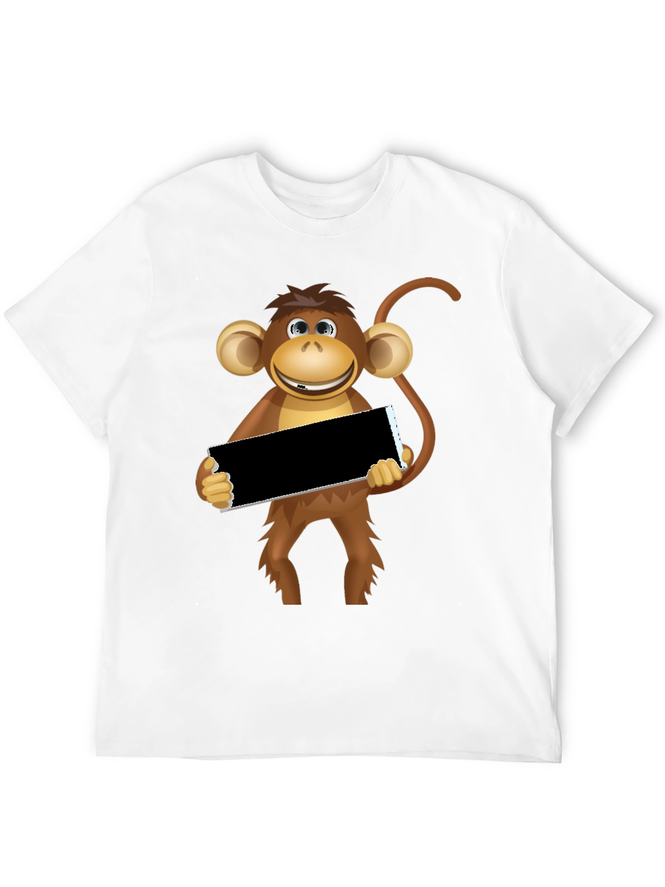 Funny Monkey Graphic Tee - Black