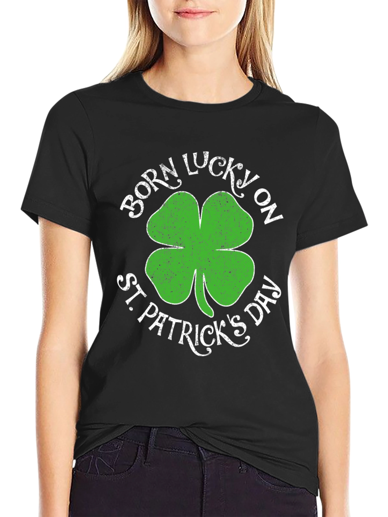Born Lucky on St. Patricks Day T-Shirt