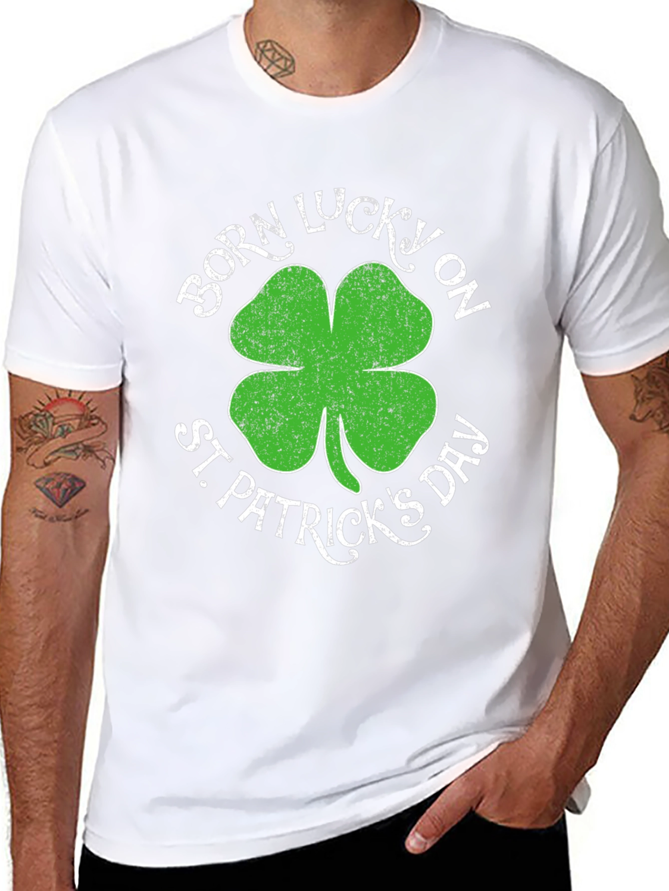Born Lucky on St. Patricks Day T-Shirt