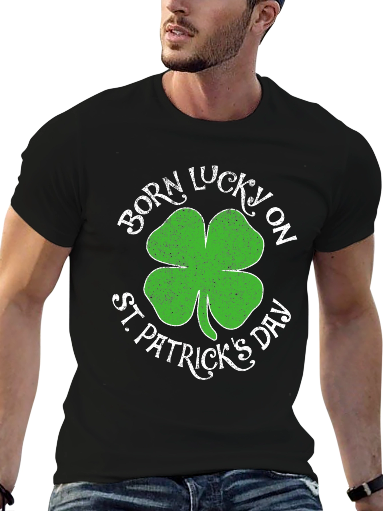 Born Lucky on St. Patricks Day T-Shirt