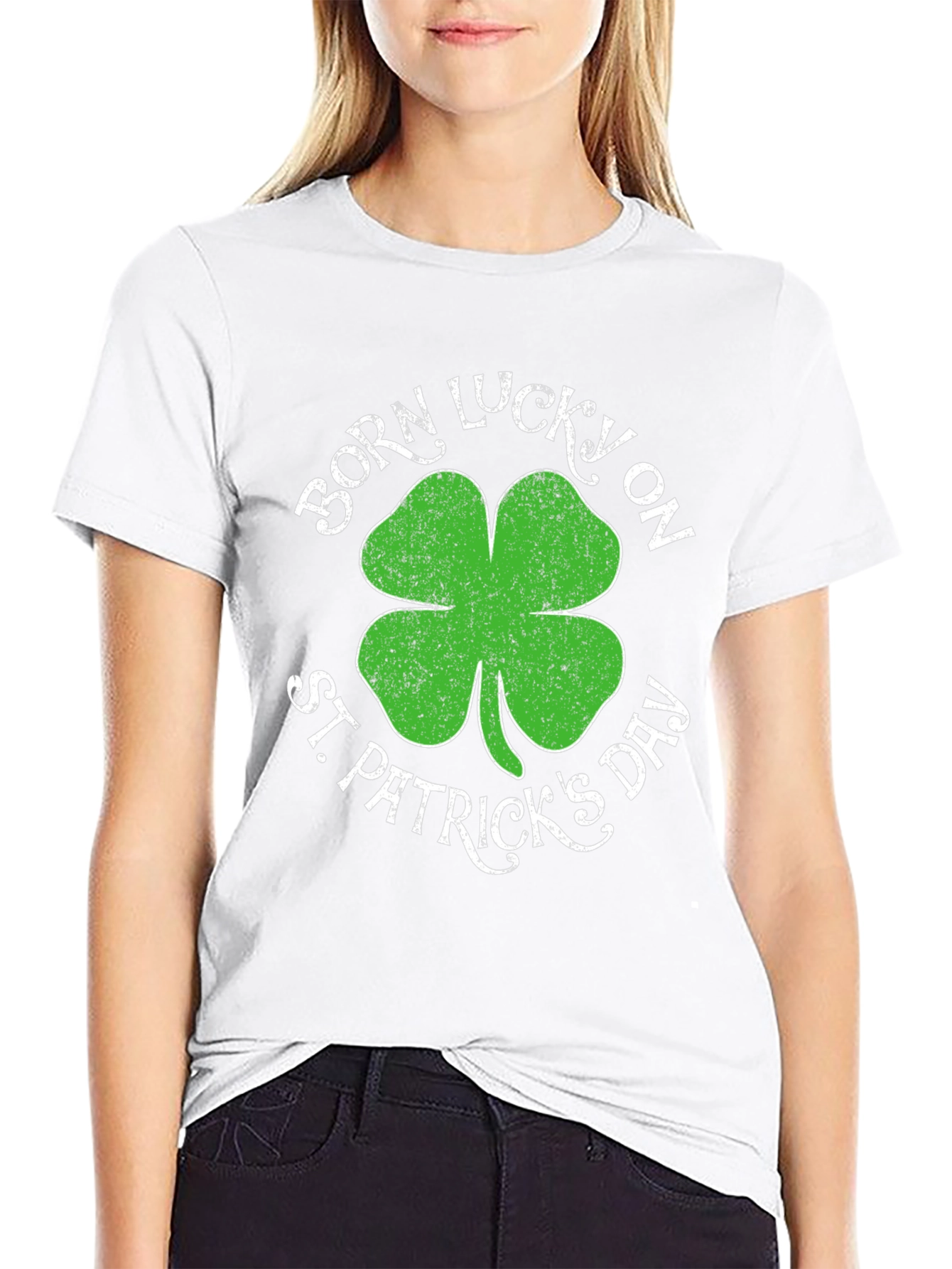 Born Lucky on St. Patricks Day T-Shirt