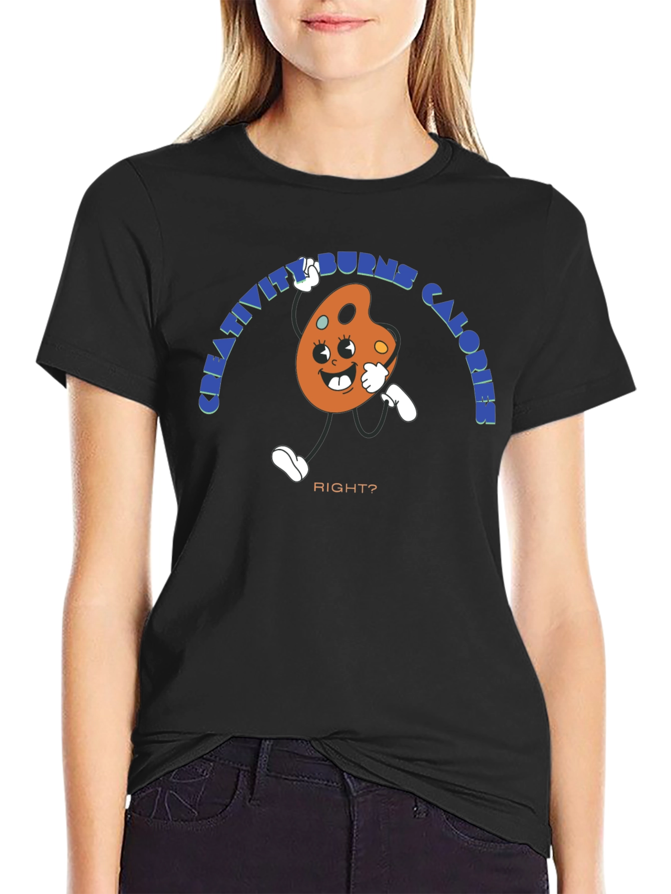Creative Calories Graphic Tee - Black