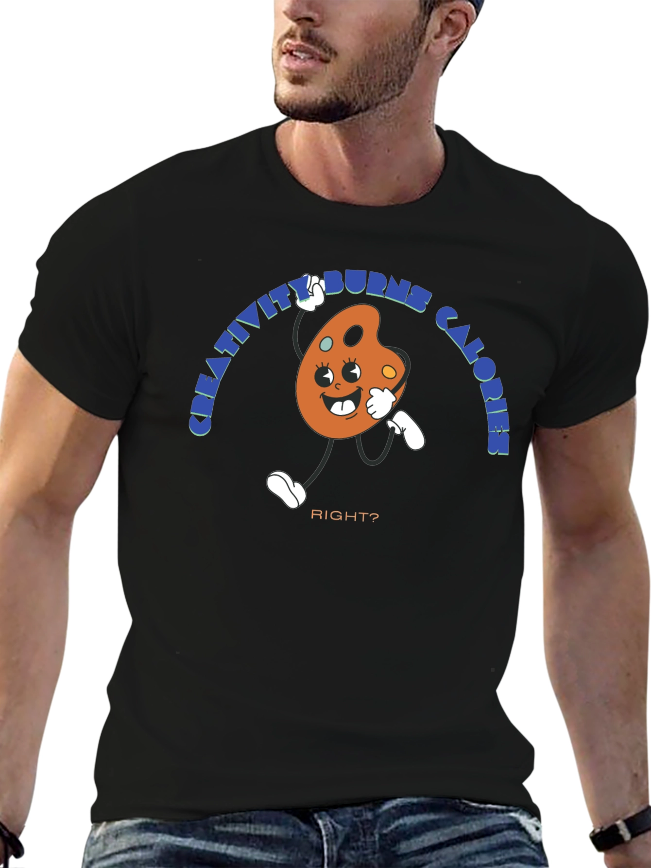 Creative Calories Graphic Tee - Black