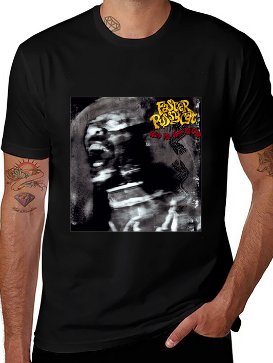 Faster Pussycat T-Shirt - Wake Me When Its Over Album Cover