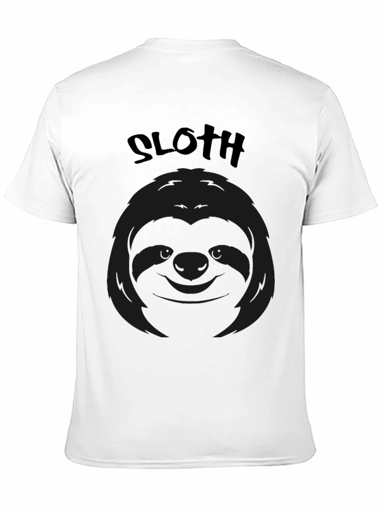 Sloth Graphic Black T-Shirt