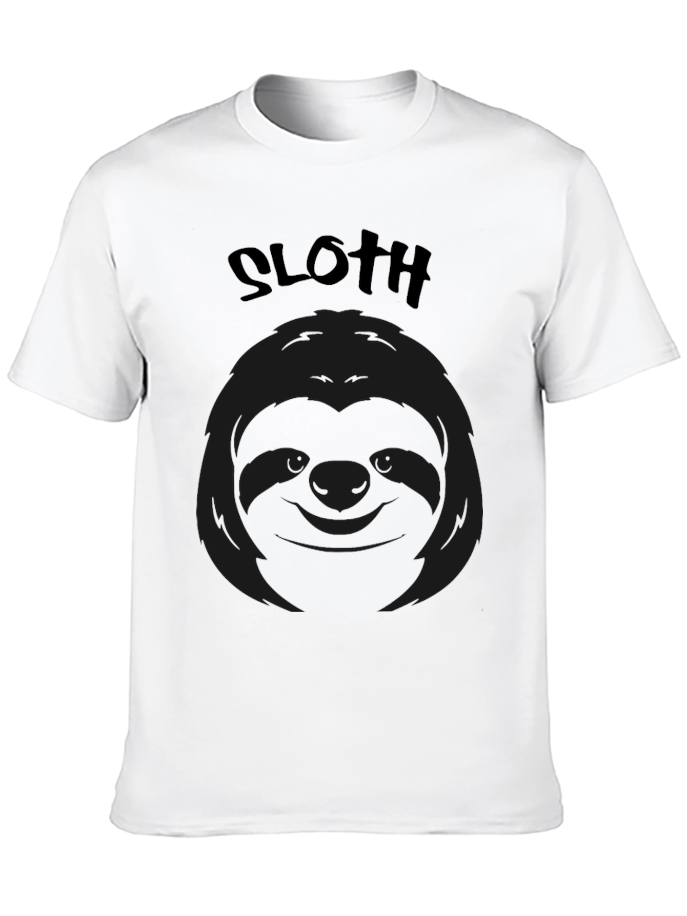 Sloth Graphic Black T-Shirt
