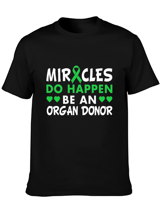 Organ Donor Awareness Black T-Shirt