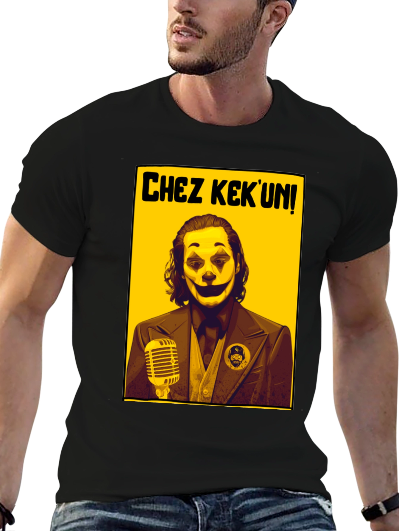 Chez KekUn Joker Graphic Tee - Black