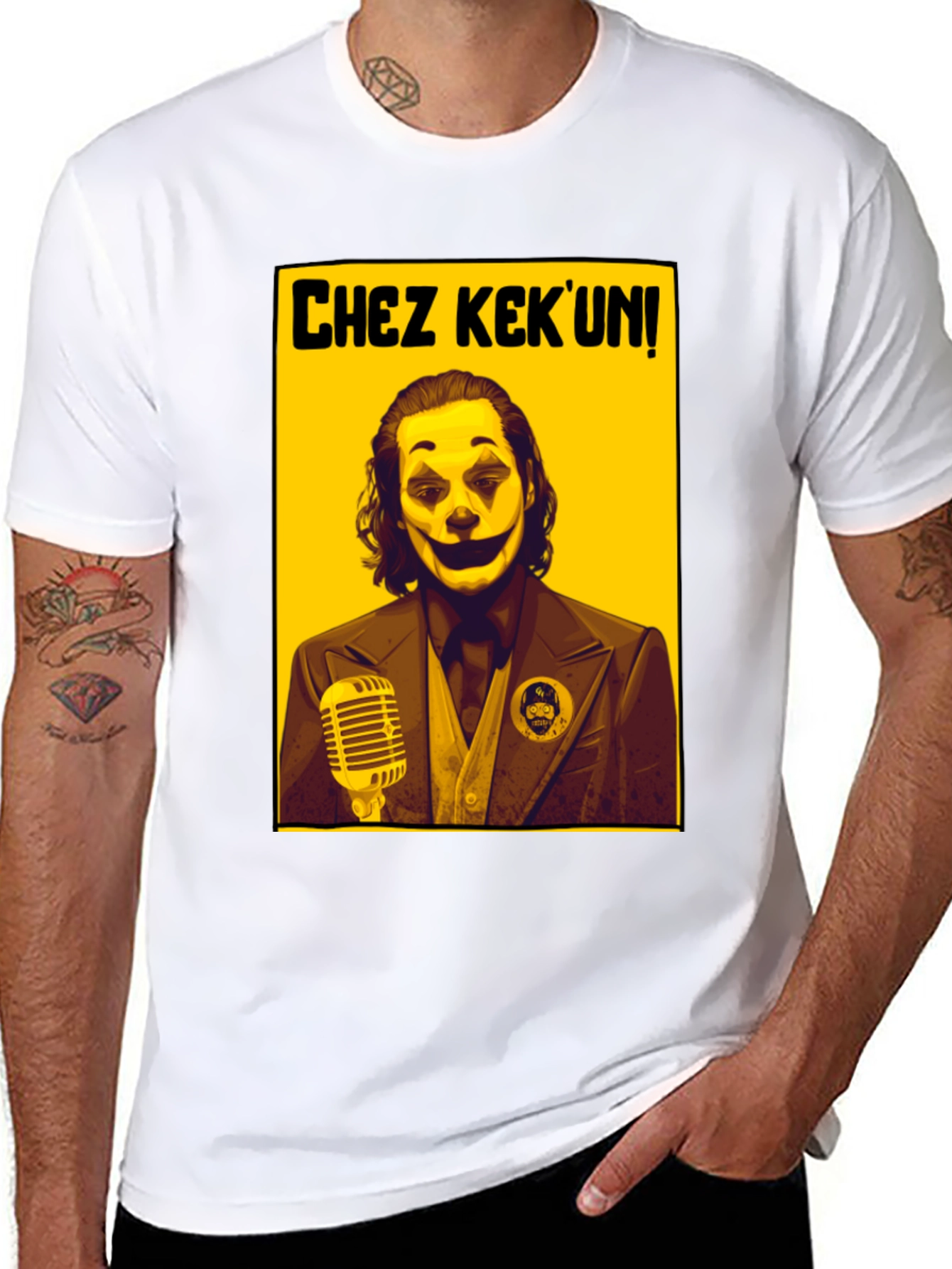 Chez KekUn Joker Graphic Tee - Black