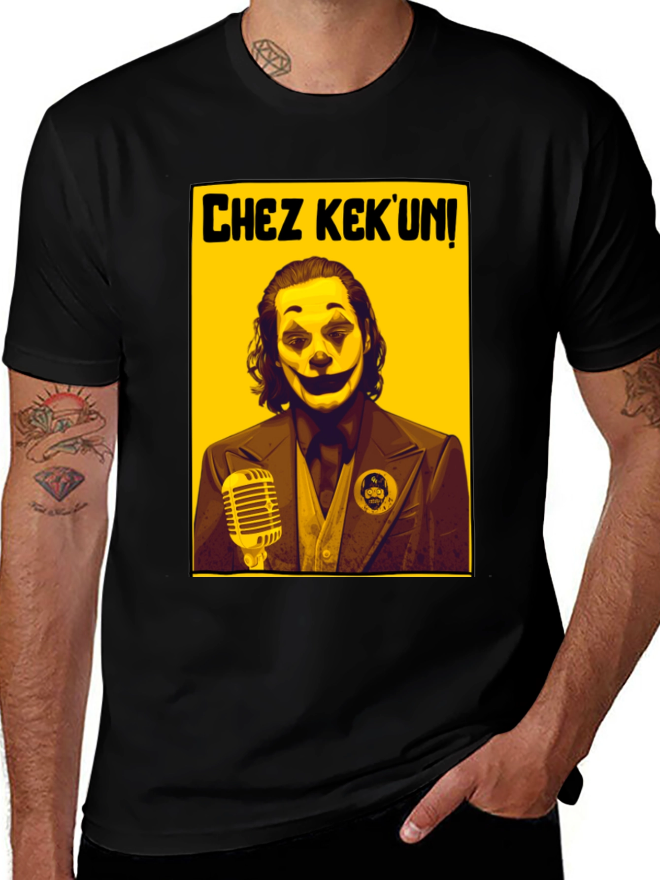 Chez KekUn Joker Graphic Tee - Black