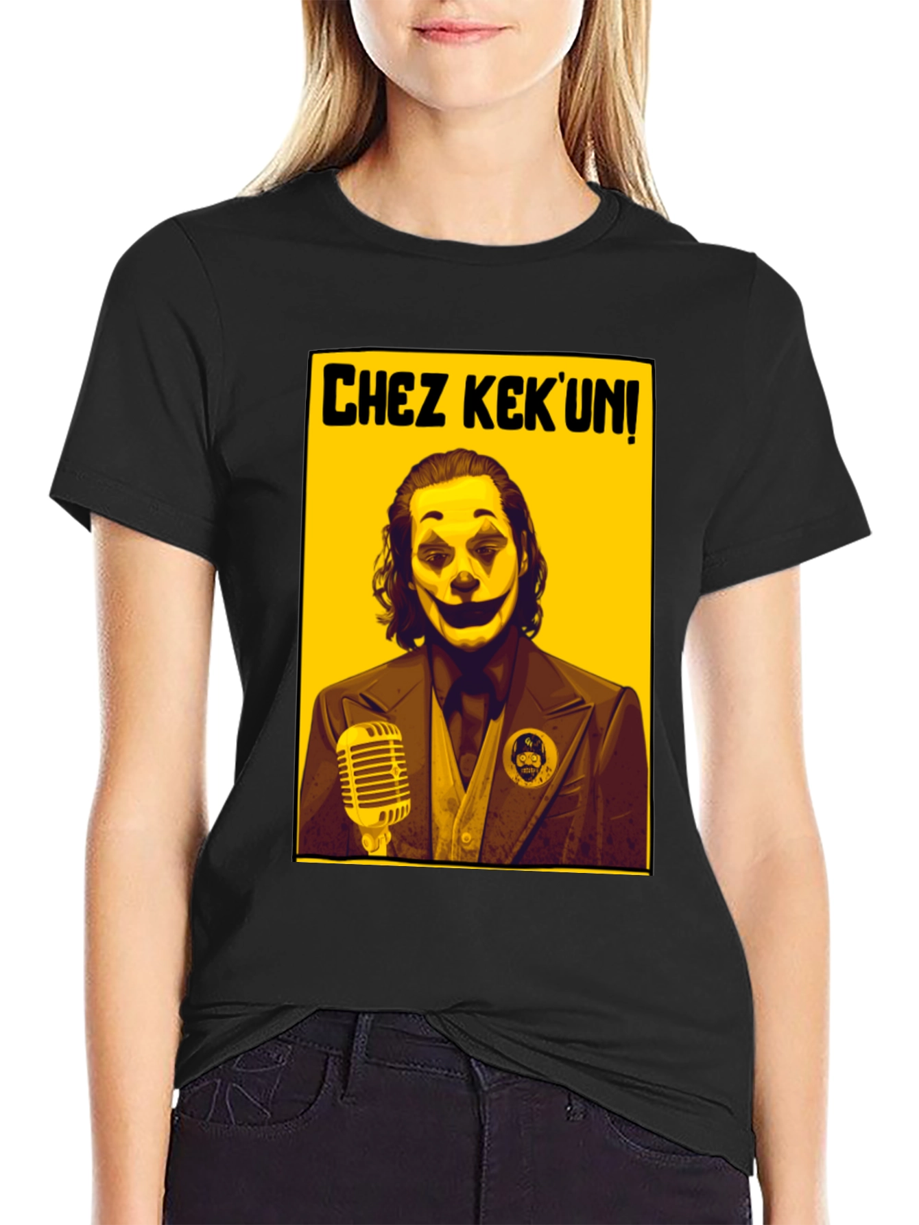 Chez KekUn Joker Graphic Tee - Black