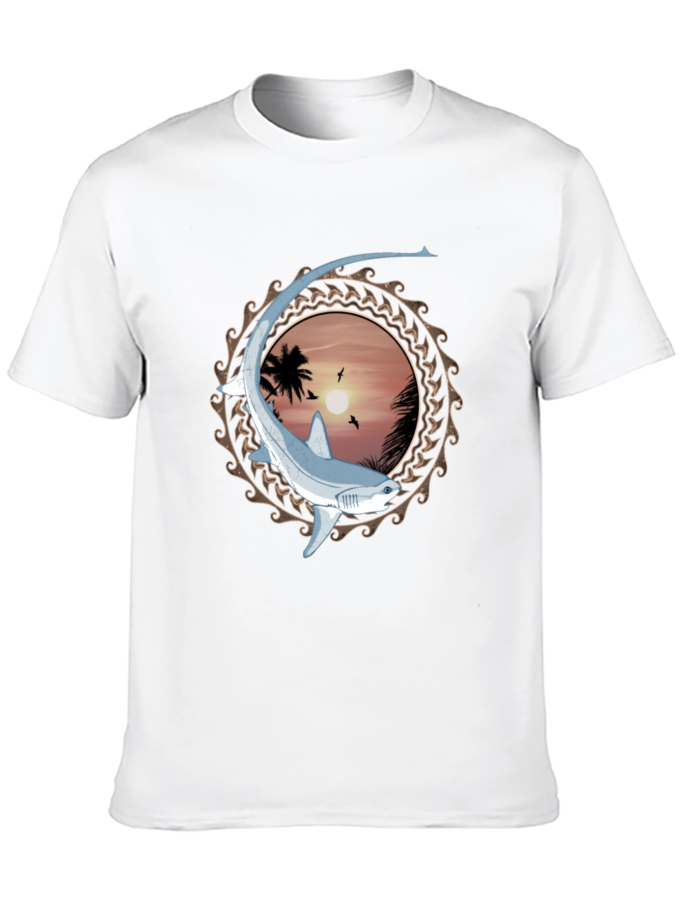 Shark Sunset T-Shirt