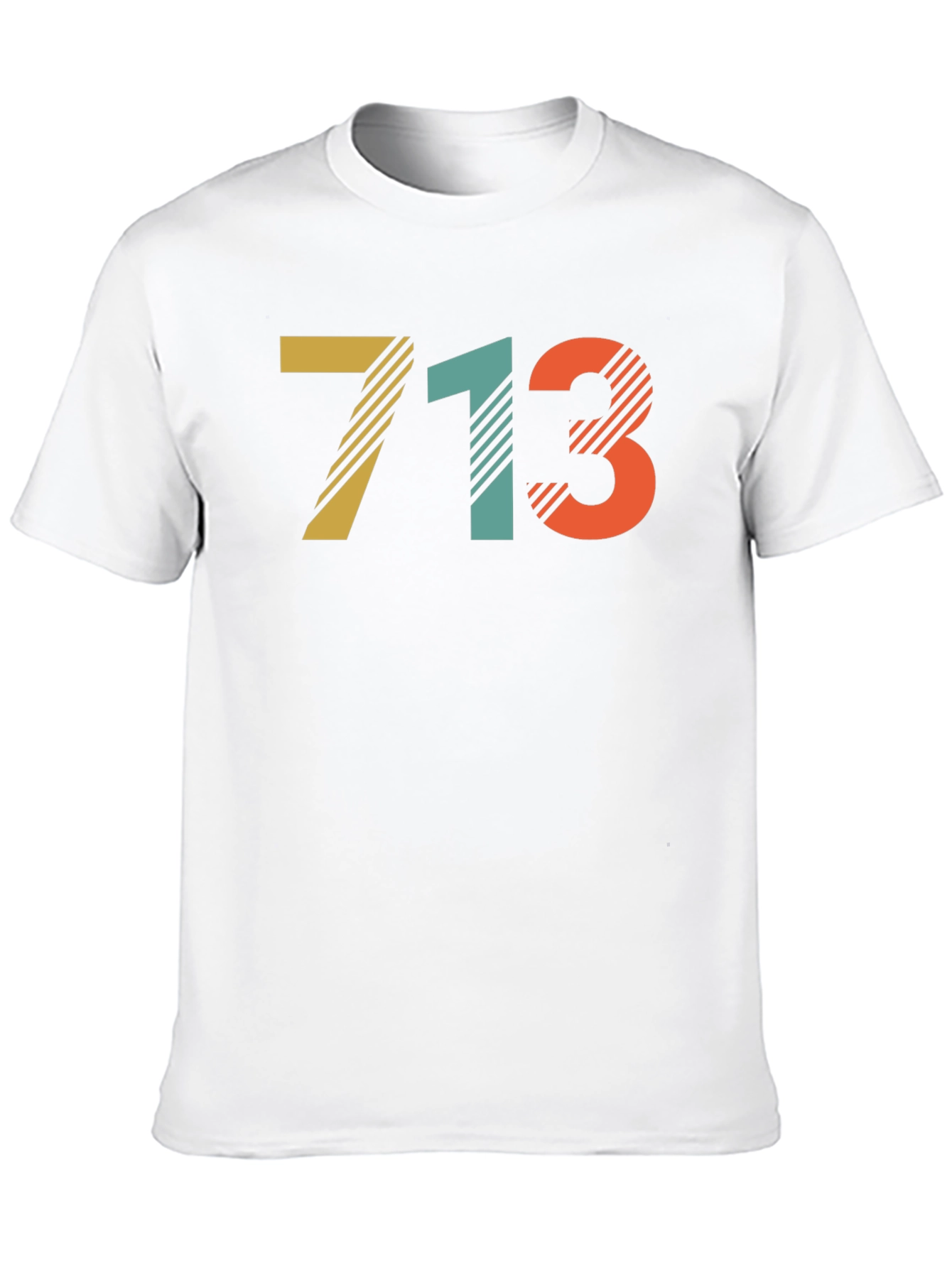 Retro 713 Area Code Graphic T-Shirt