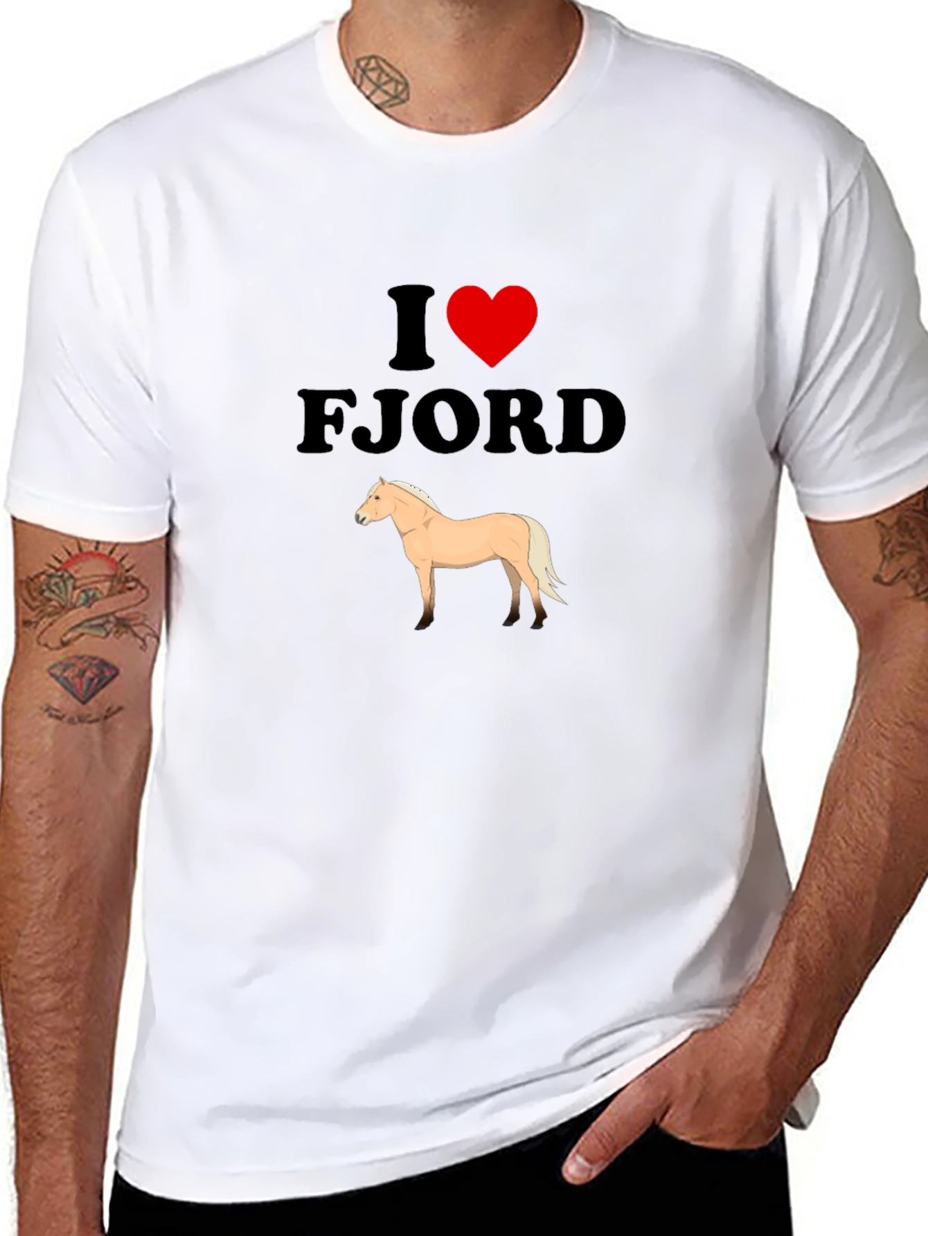 I Love Fjord Horse T-Shirt