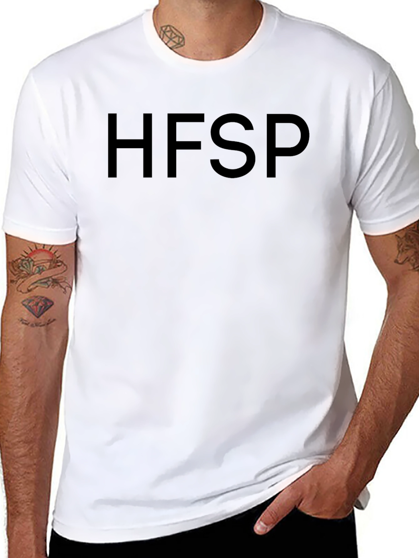 HFSP Bold Black T-Shirt - Casual Style